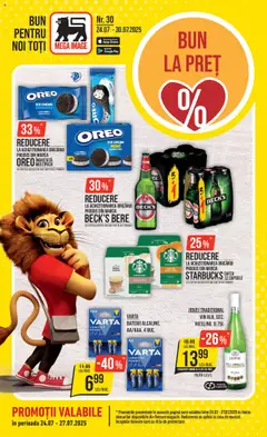 Catalog Mega Image – previzualizare al pliantului de la Mega Image valabil de la 24.07.2025