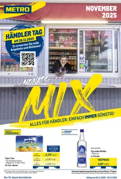 Metro Monats-Mix ab 01.11.2025 gültig