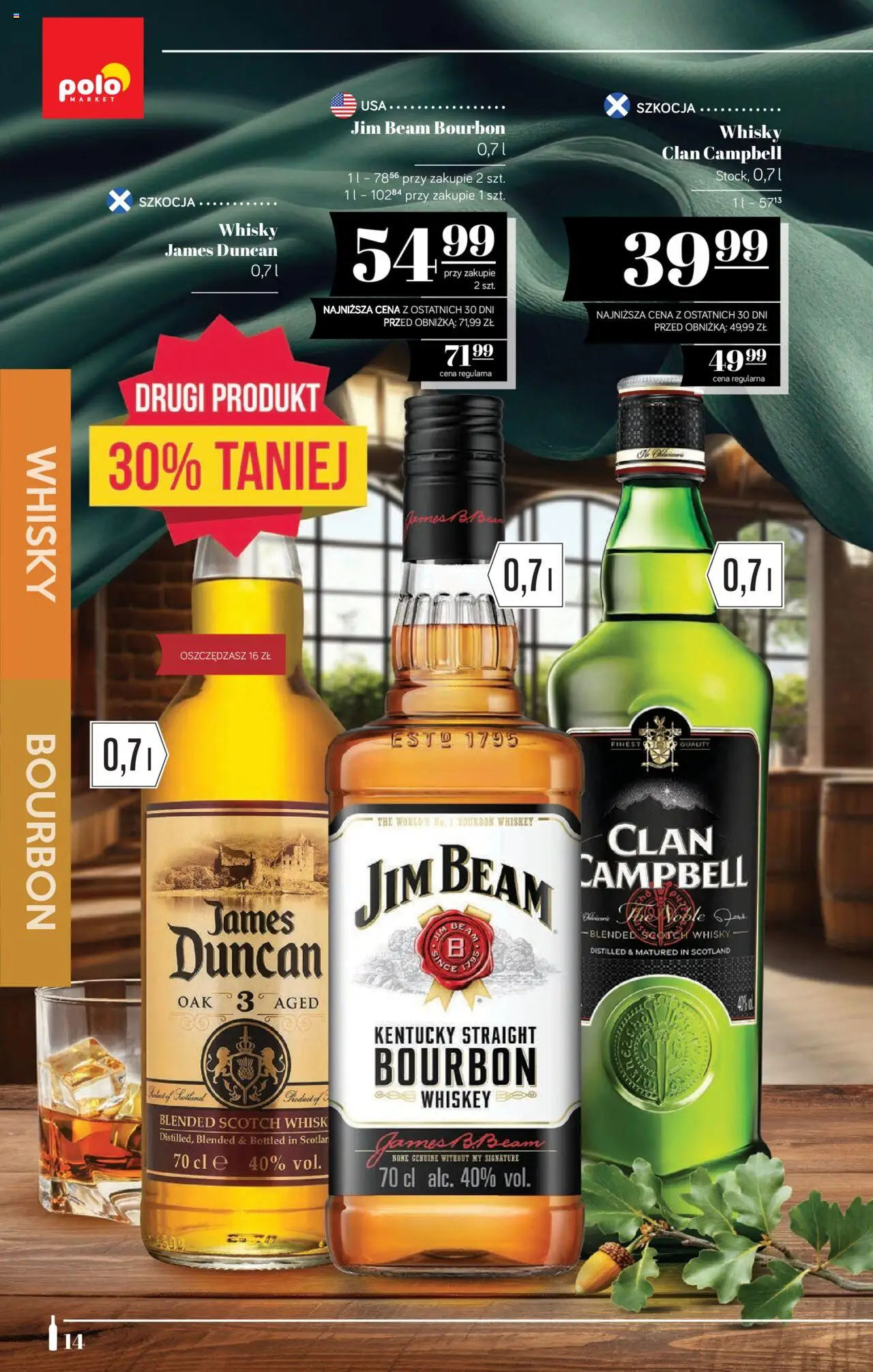 POLOmarket Katalog - Alkoholi od 22.08.2025 | Strona: 14 | Produkty: Bourbon, Jim Beam, Whisky