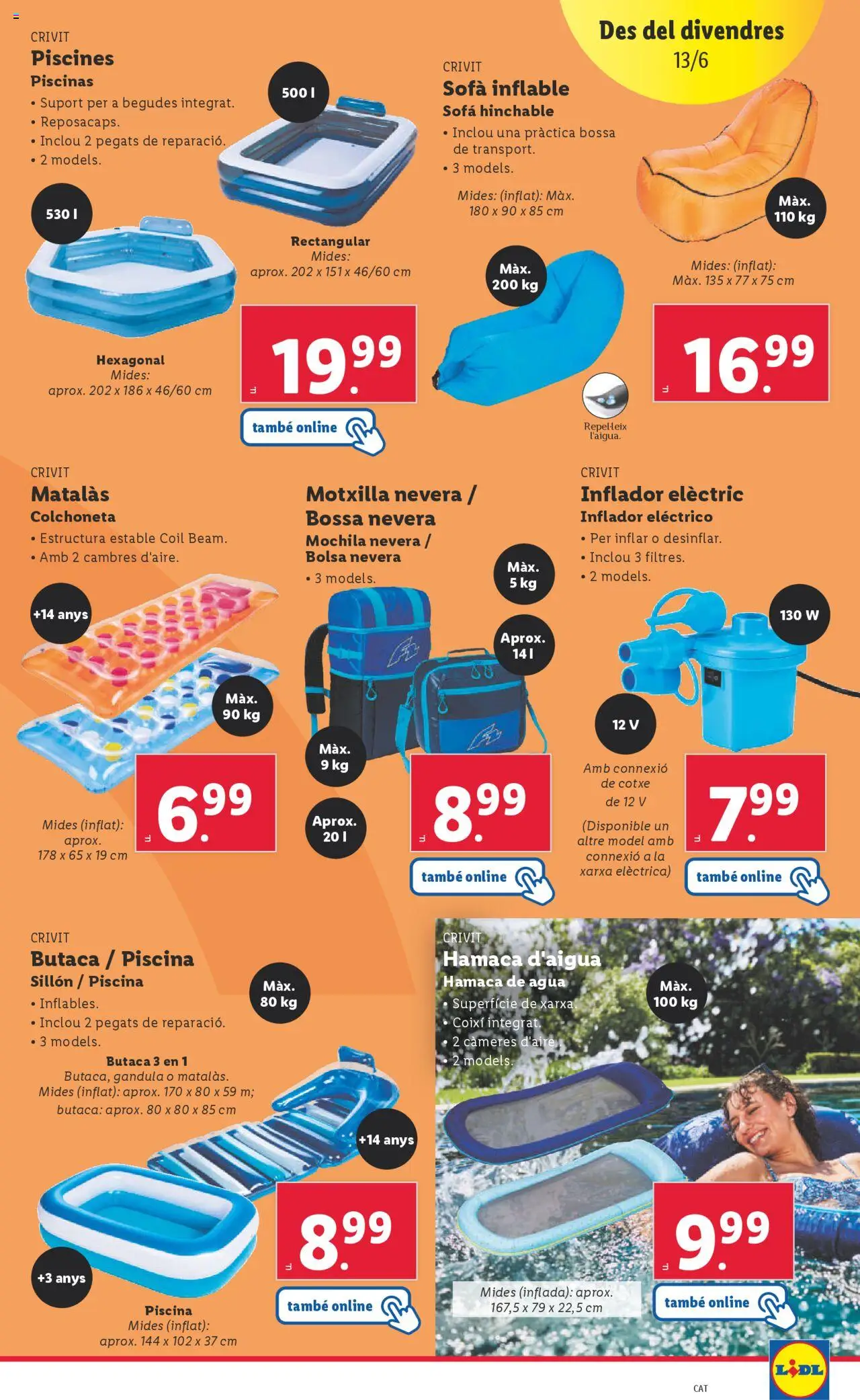 Lidl catálogo BCN │ válido desde el 09.06.2025 | Página: 49 | Productos: Bolsa, Sofá, Sillón, Colchoneta