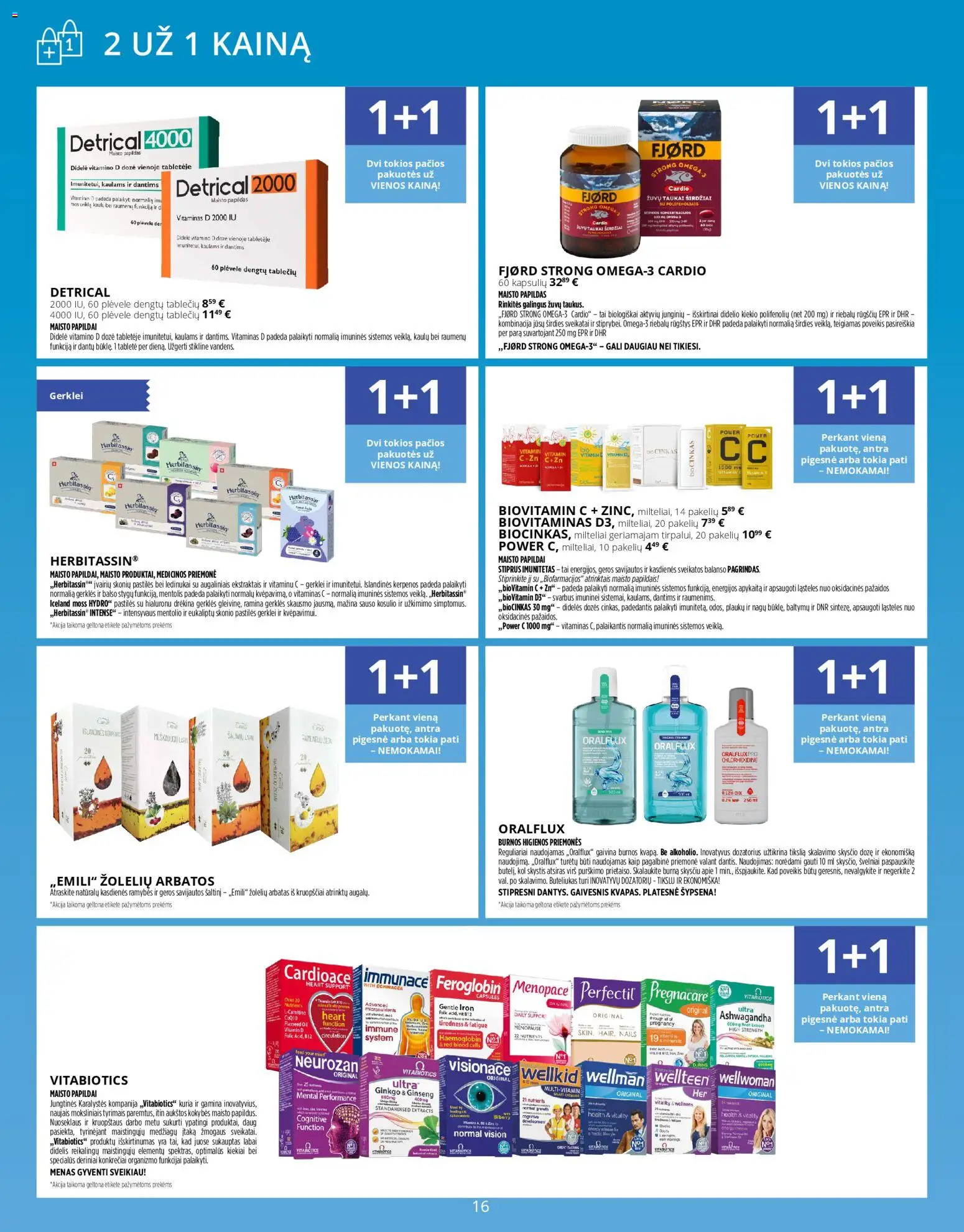 Norfa vaistinė akcijos nuo 01.02.2026 | Puslapis: 16 | Prekių: Ledinukai