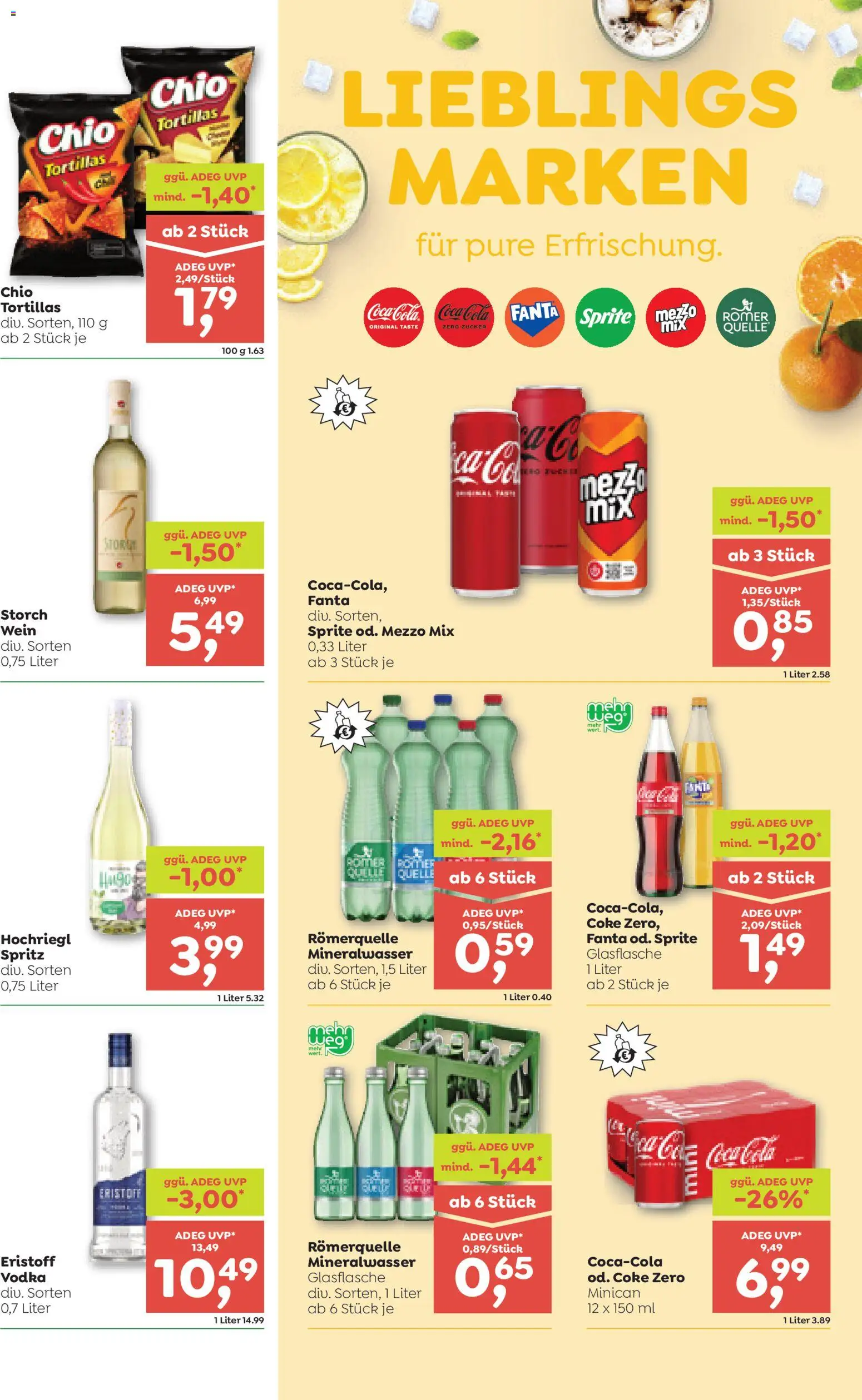 ADEG Flugblatt gültig ab 16.04.2026 | Seite: 9 | Produkte: Zucker, Wein