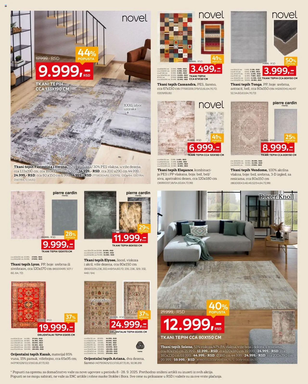 Lesnina XXXL katalog - važi od 08.09.2025 | Strana: 19 | Proizvode: Tepih