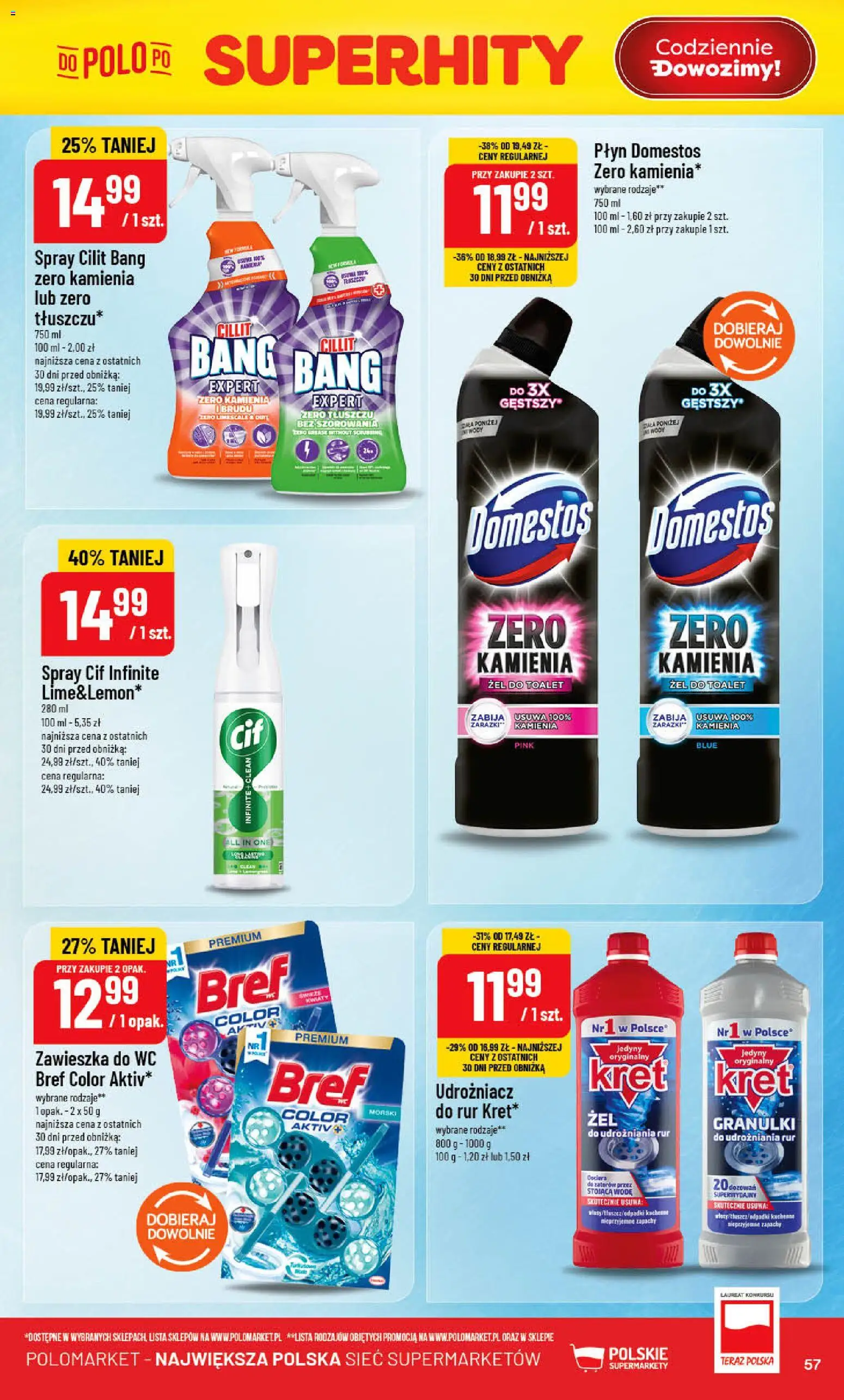 POLOmarket gazetka od 29.04.2026 | Strona: 57 | Produkty: Domestos