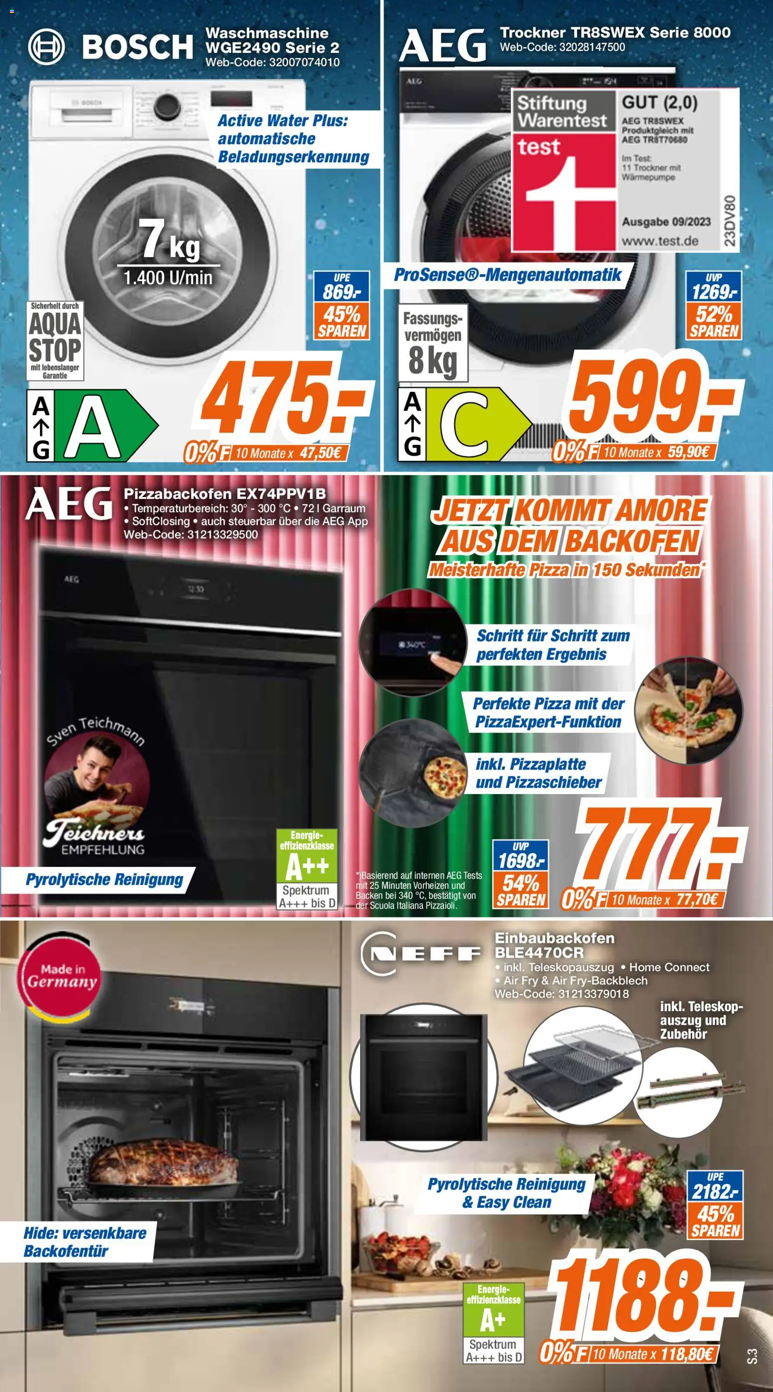 Expert - Giessen – gültig ab 06.04.2026 | Seite: 3 | Produkte: Bosch, Trockner, Waschmaschine, Backofen