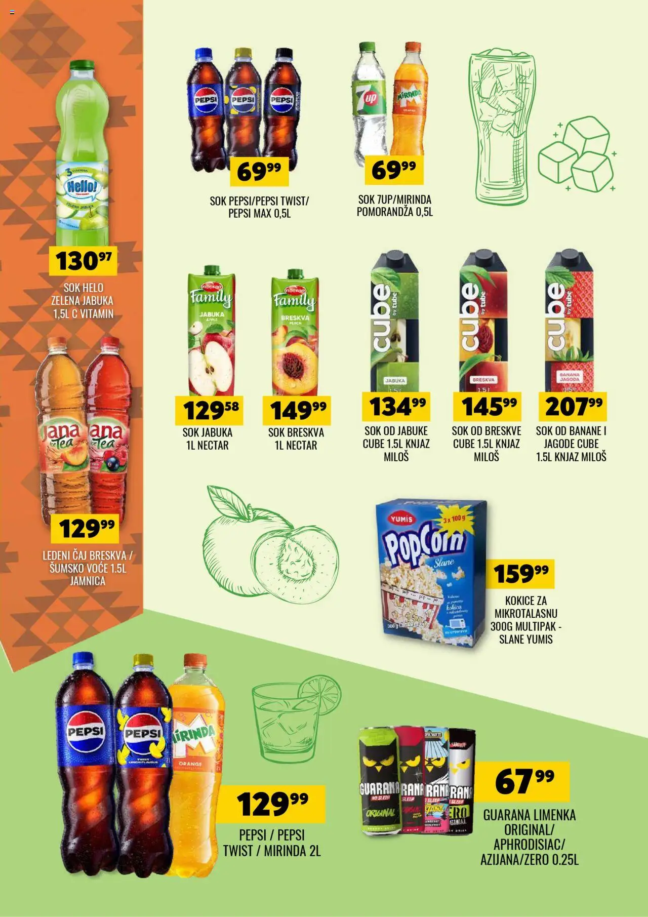 Tekijanka katalog - važi od 26.09.2025 | Strana: 10 | Proizvode: Popcorn, Sok, Breskva, Jabuke