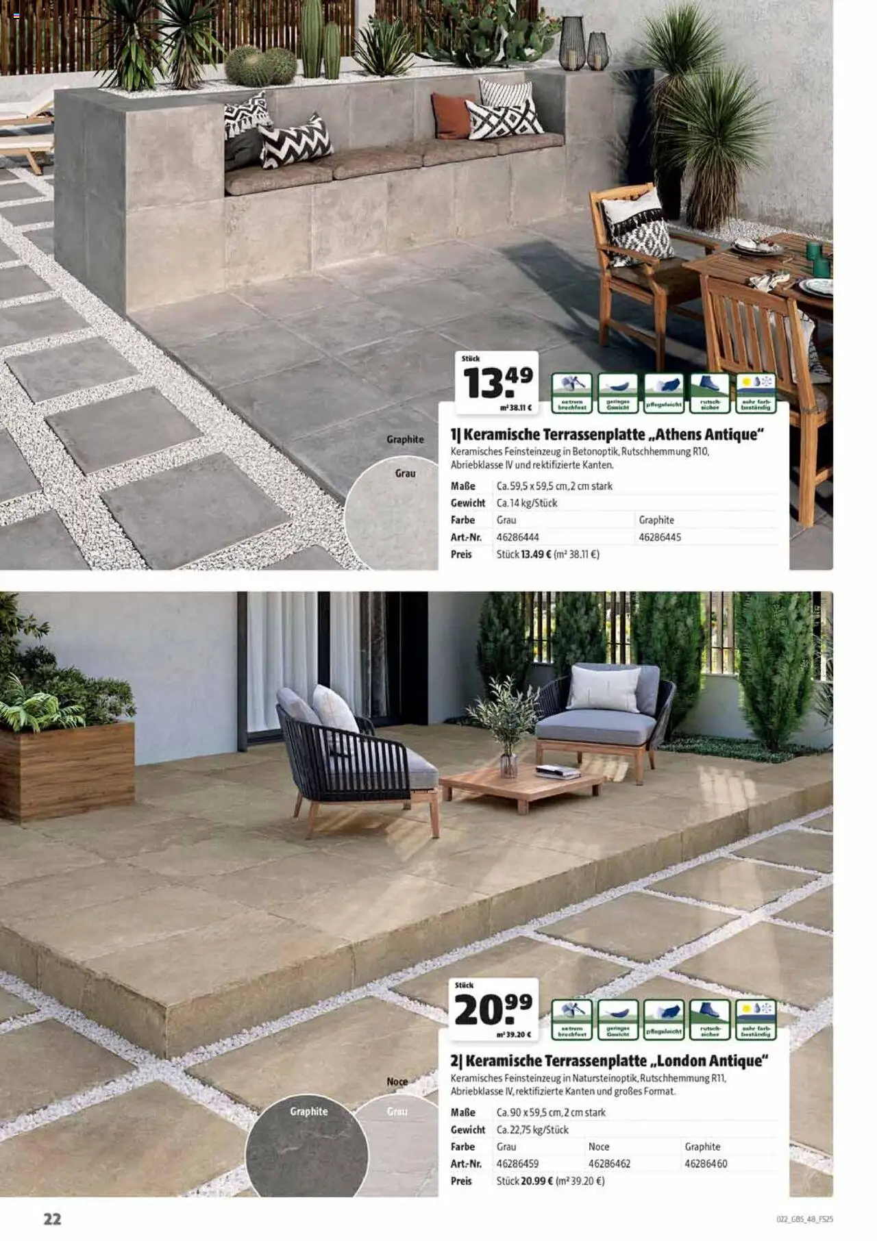HERKULES Gartenbaustoffe - gültig ab dem 28.07.2025 | Seite: 22 | Produkte: Gewicht