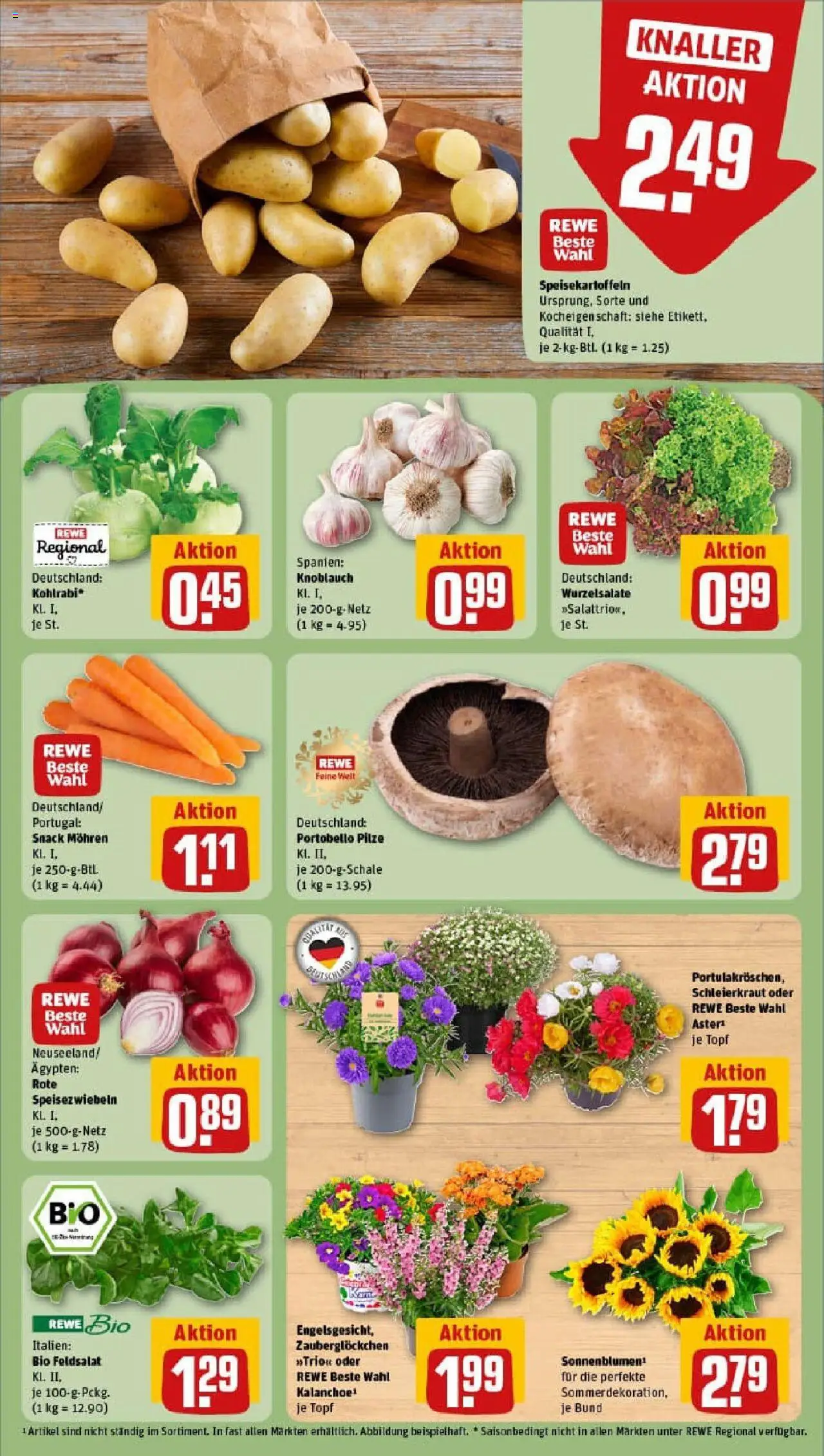 Rewe prospekt Korb	 - gültig ab dem 06.07.2025 | Seite: 7 | Produkte: Kohlrabi, Mohren, Knoblauch