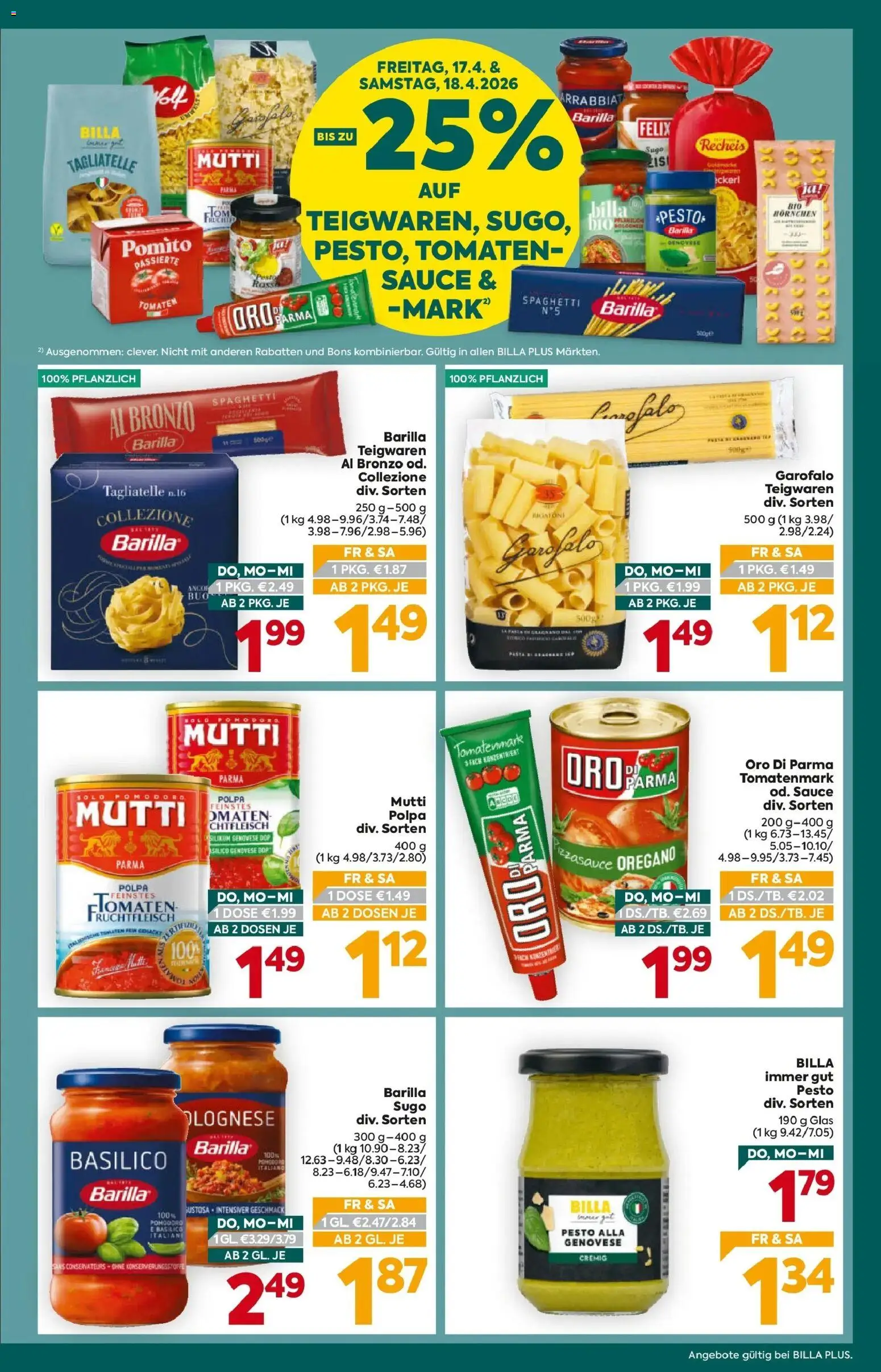 Billa Plus Flugblatt - Burgenland gültig ab 16.04.2026 | Seite: 3 | Produkte: Hajdina liszt, Tomaten