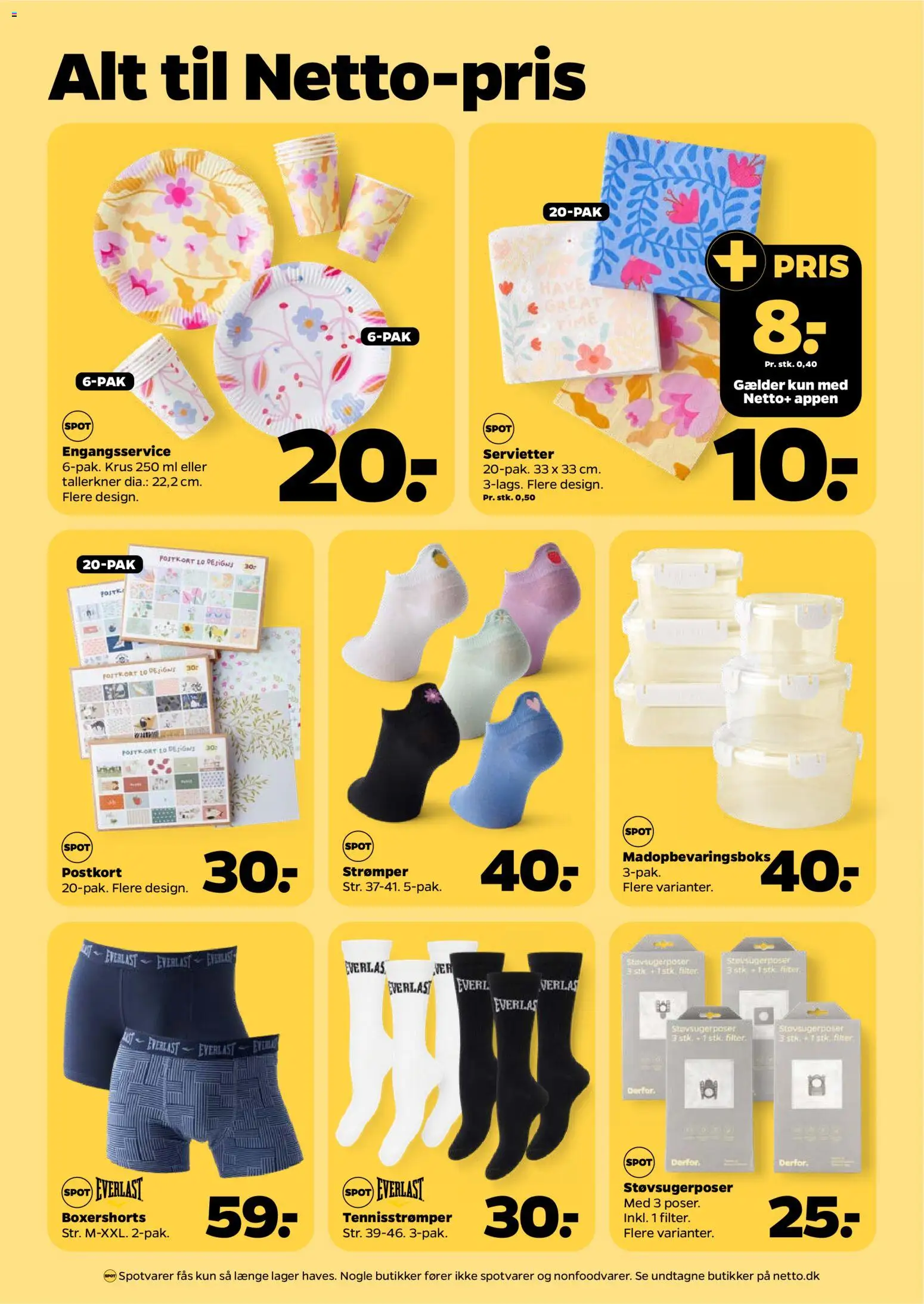 Netto tilbudsavis – gyldig fra 11.04.2026 | Side: 34 | Produkter: Shorts, Strømper