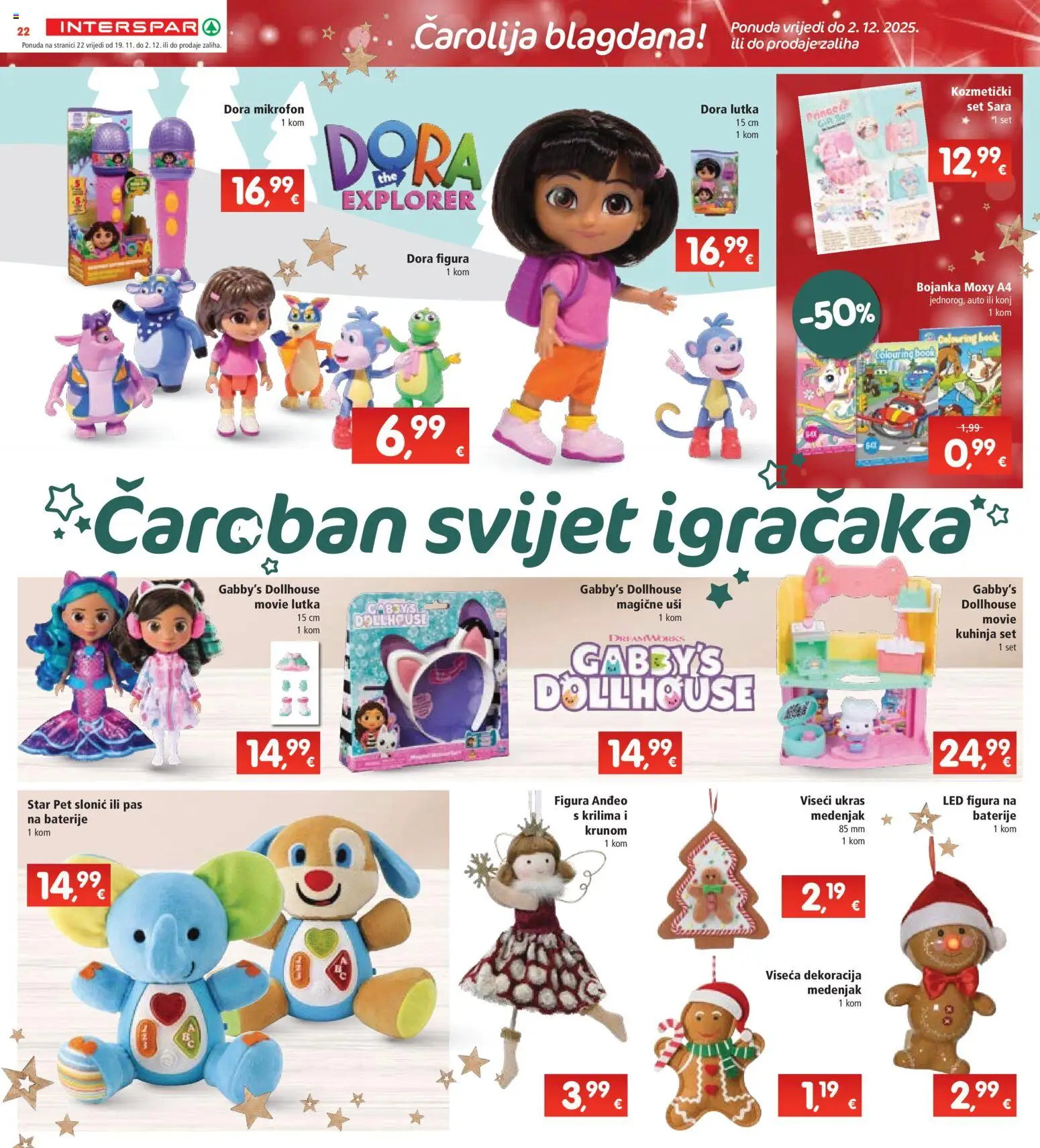Interspar katalog | vrijedi od 19.11.2025 | Stranica: 27 | Proizvodi: Lutka, Baterije, Kuhinja, Mikrofon