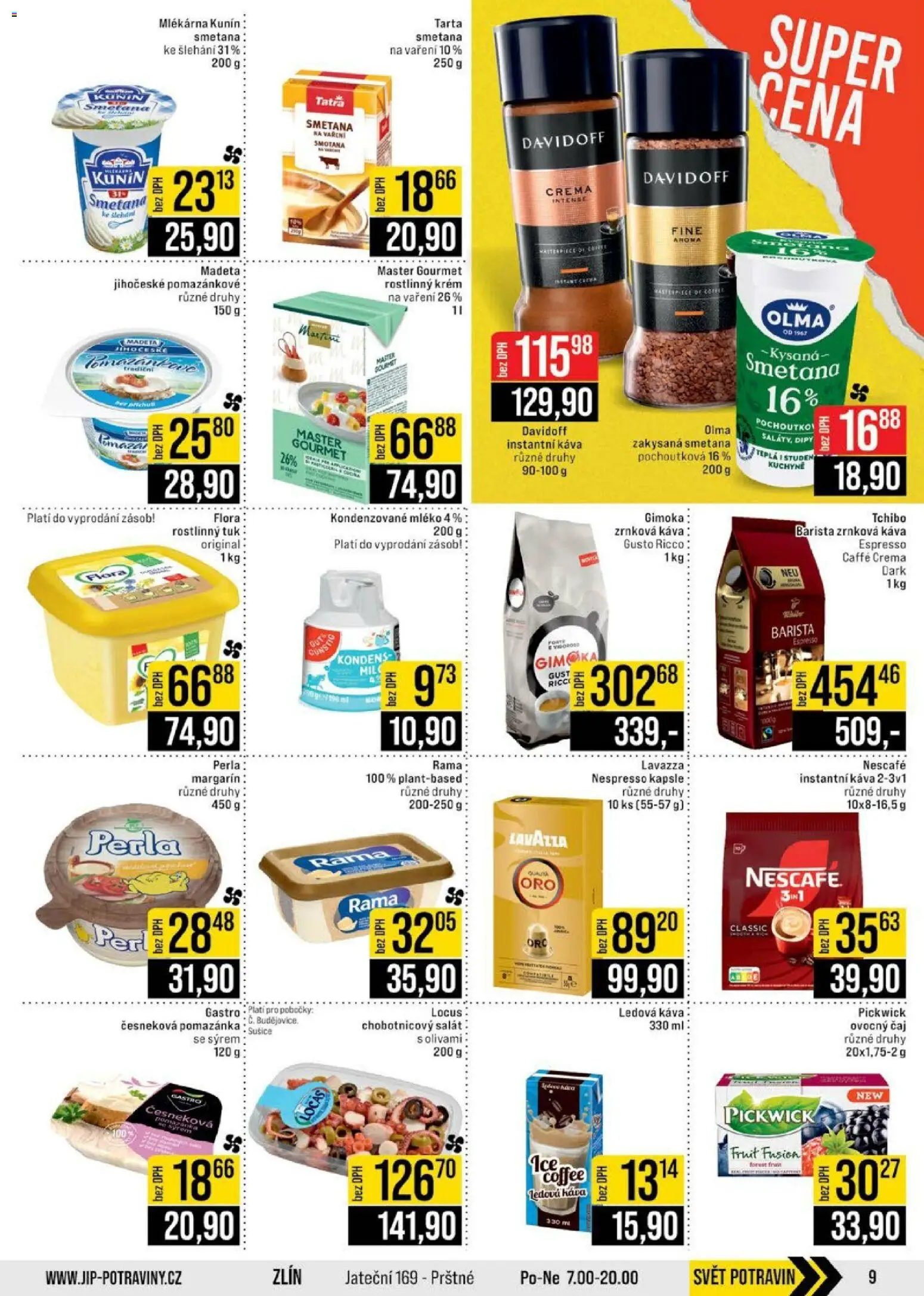 Jip leták - Cash & Carry od 18.02.2026 | Strana: 9 | Produkty: Káva, Pomazánka, Kondenzované mléko, Kuchyně