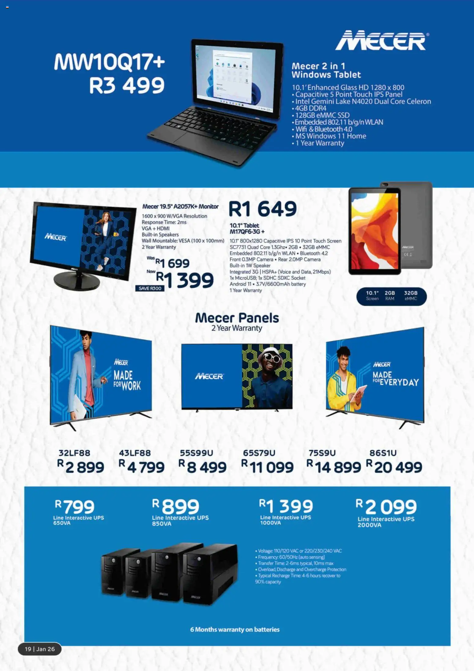 New Computer Mania catalogue – valid from 01.01.2026 | Page: 20 | Products: Tablet, Monitor, Camera, Speaker