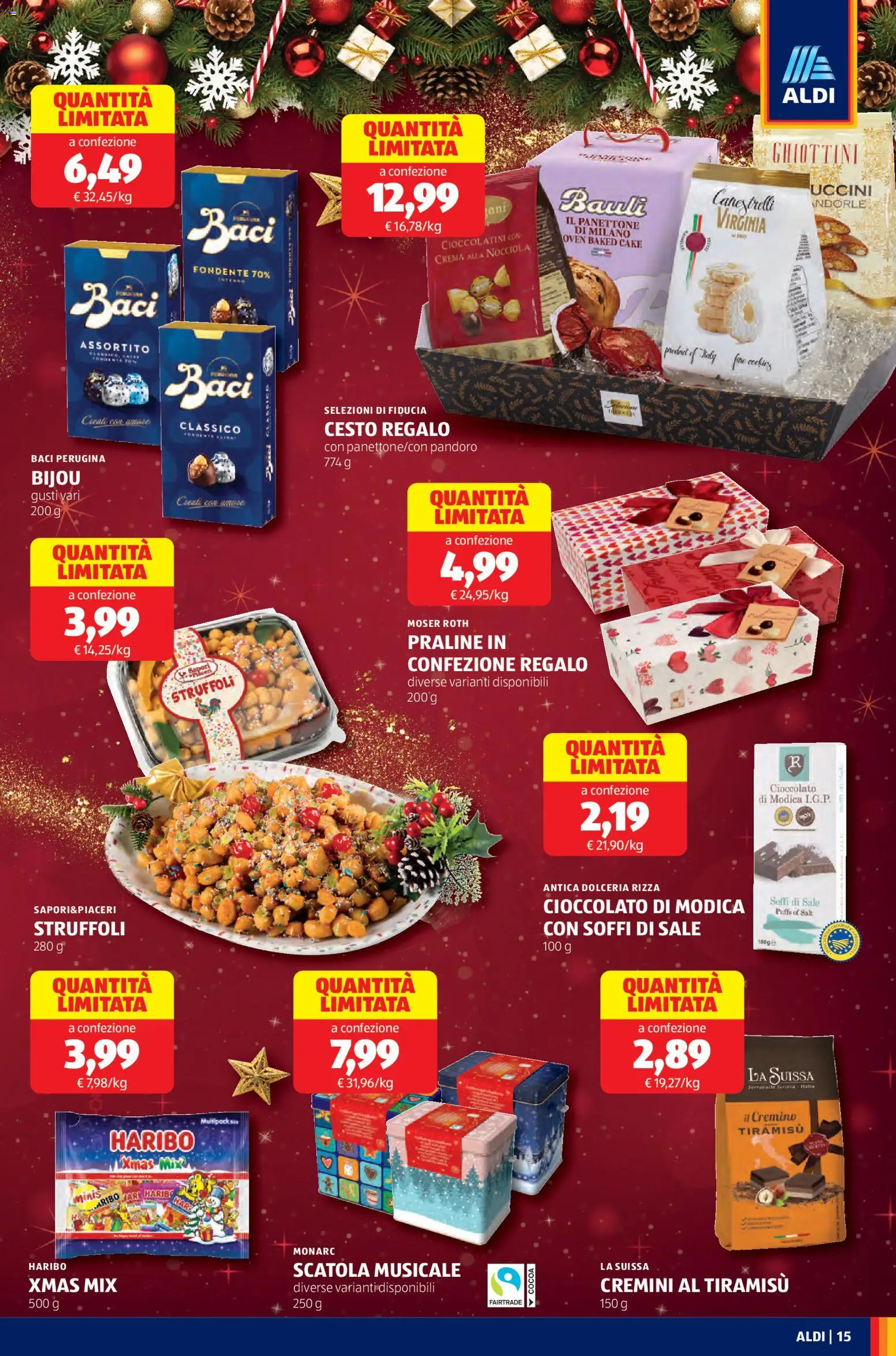 Volantino Aldi del 17.11.2025 | Pagina: 15 | Prodotti: Crema, Pandoro, Panettone, Scatola
