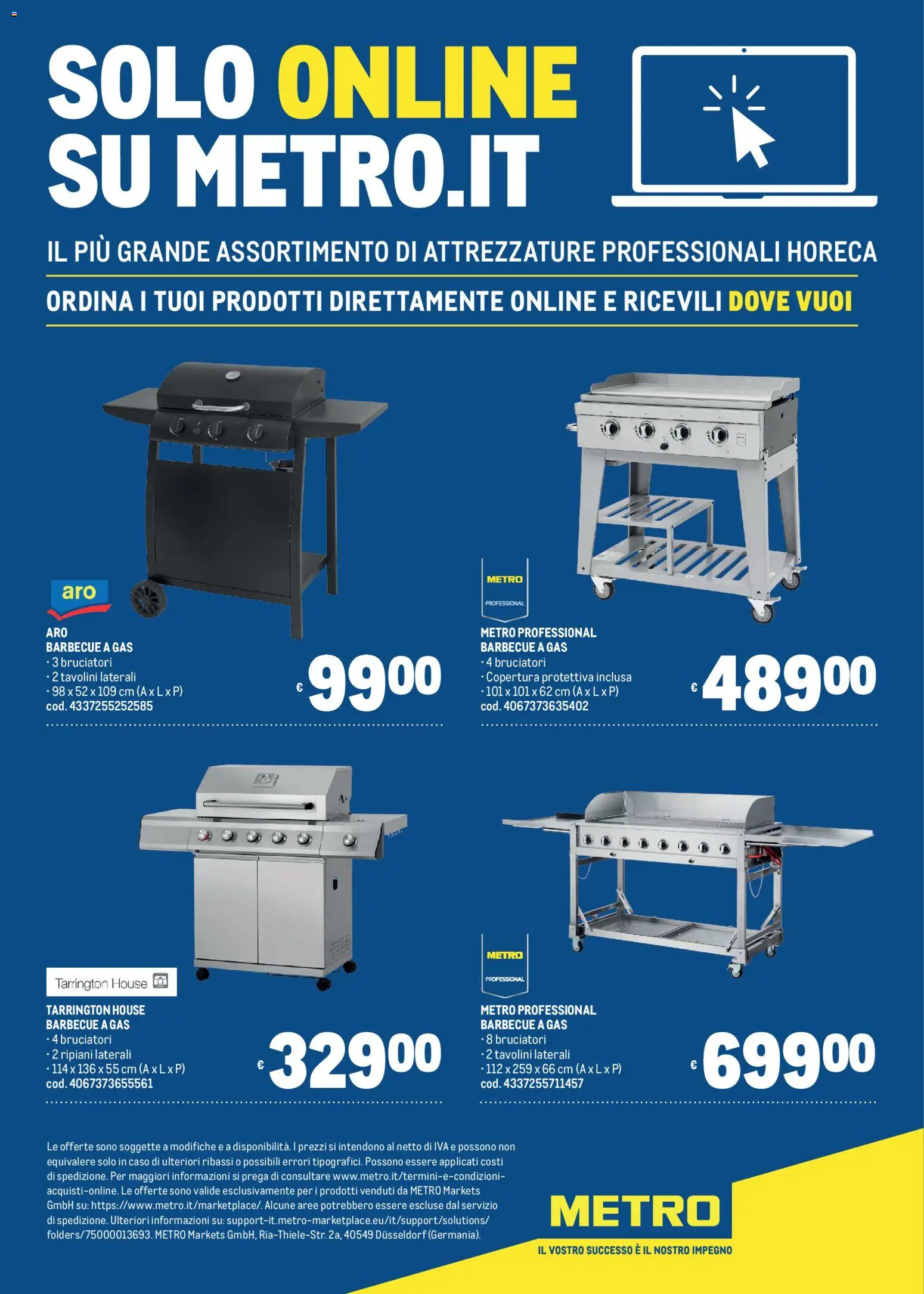Volantino Metro del 02.04.2026 | Pagina: 23 | Prodotti: Barbecue, Barbecue a gas