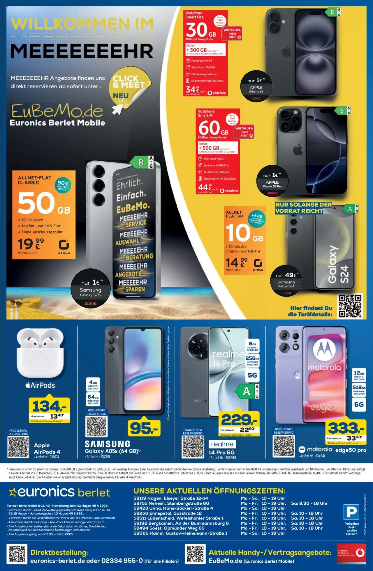 Euronics  Aktuelle Angebote - gültig ab dem 06.08.2025 | Seite: 8 | Produkte: Samsung, Iphone, Telefon, Uhr