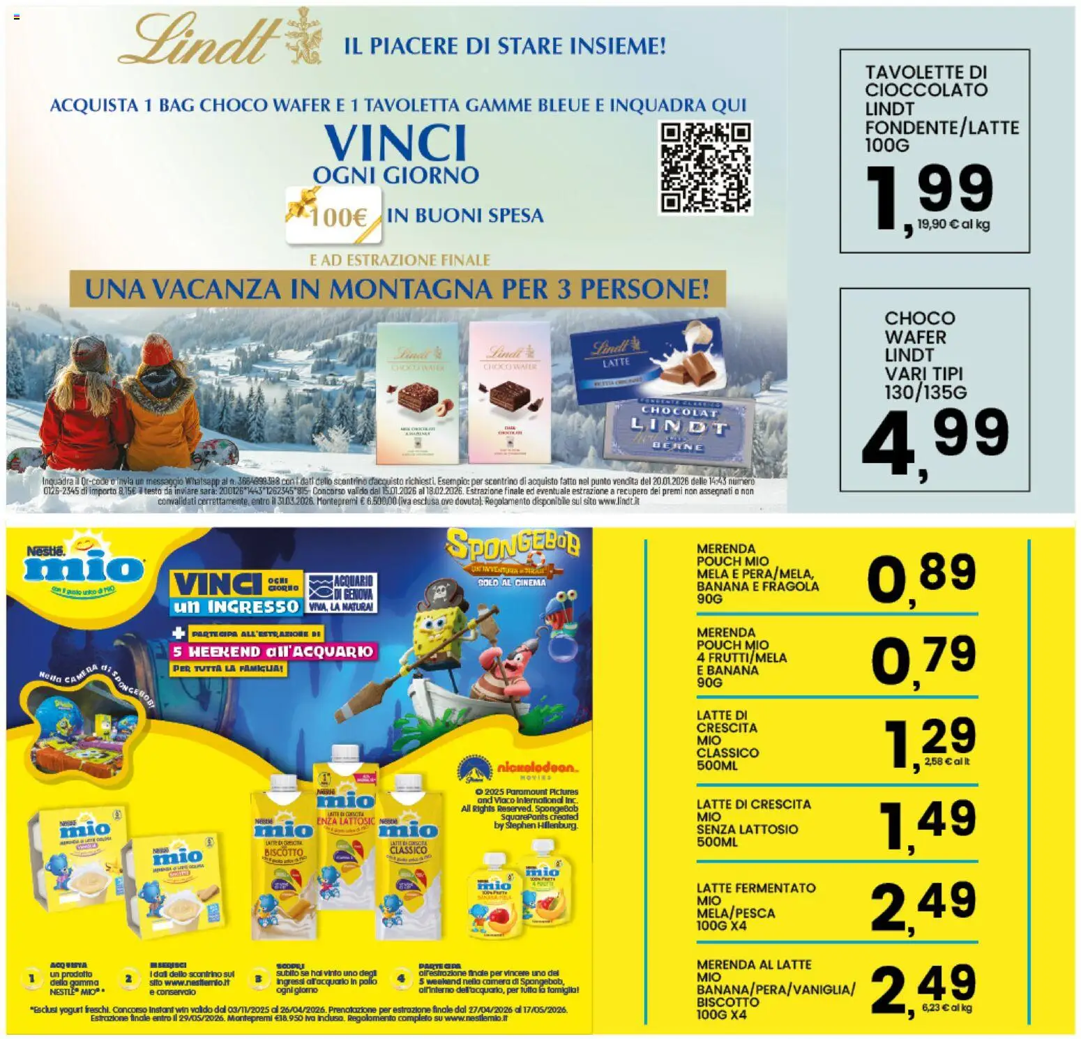 Volantino Interspar del 20.01.2026 | Pagina: 33 | Prodotti: Yogurt, Cioccolato, Latte, Pesca