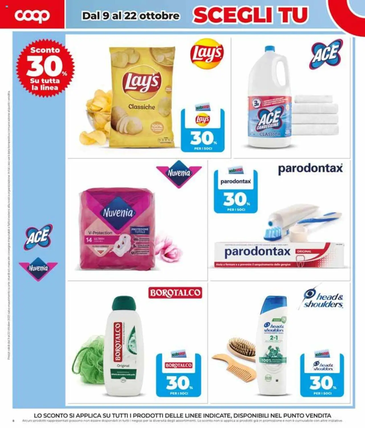 Volantino COOP del 02.10.2025 | Pagina: 8 | Prodotti: Candeggina, Data