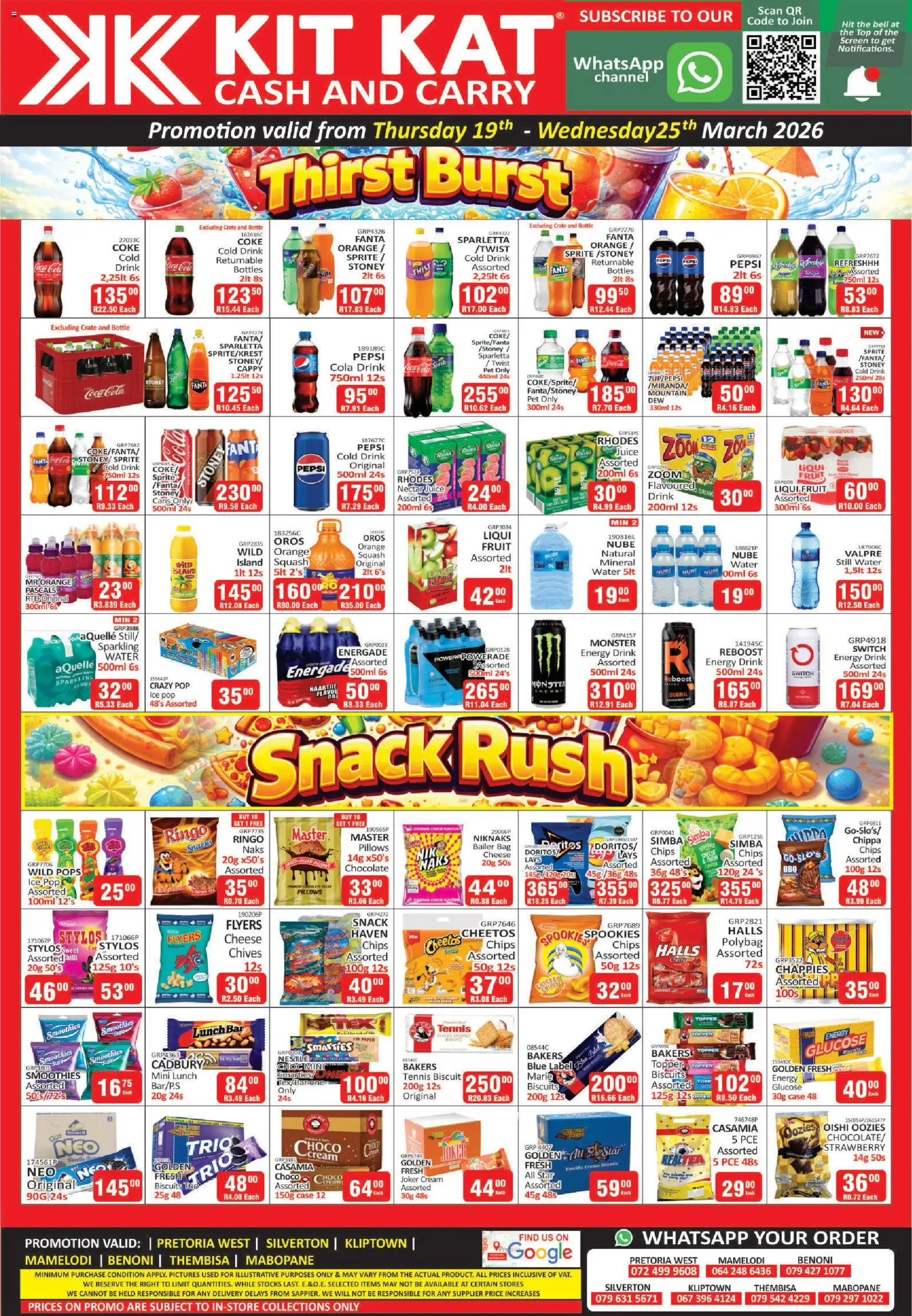 New KIT KAT Cash & Carry catalogue – valid from 19.03.2026 | Page: 2 | Products: Bag, Chocolate, Sprite, Stoney