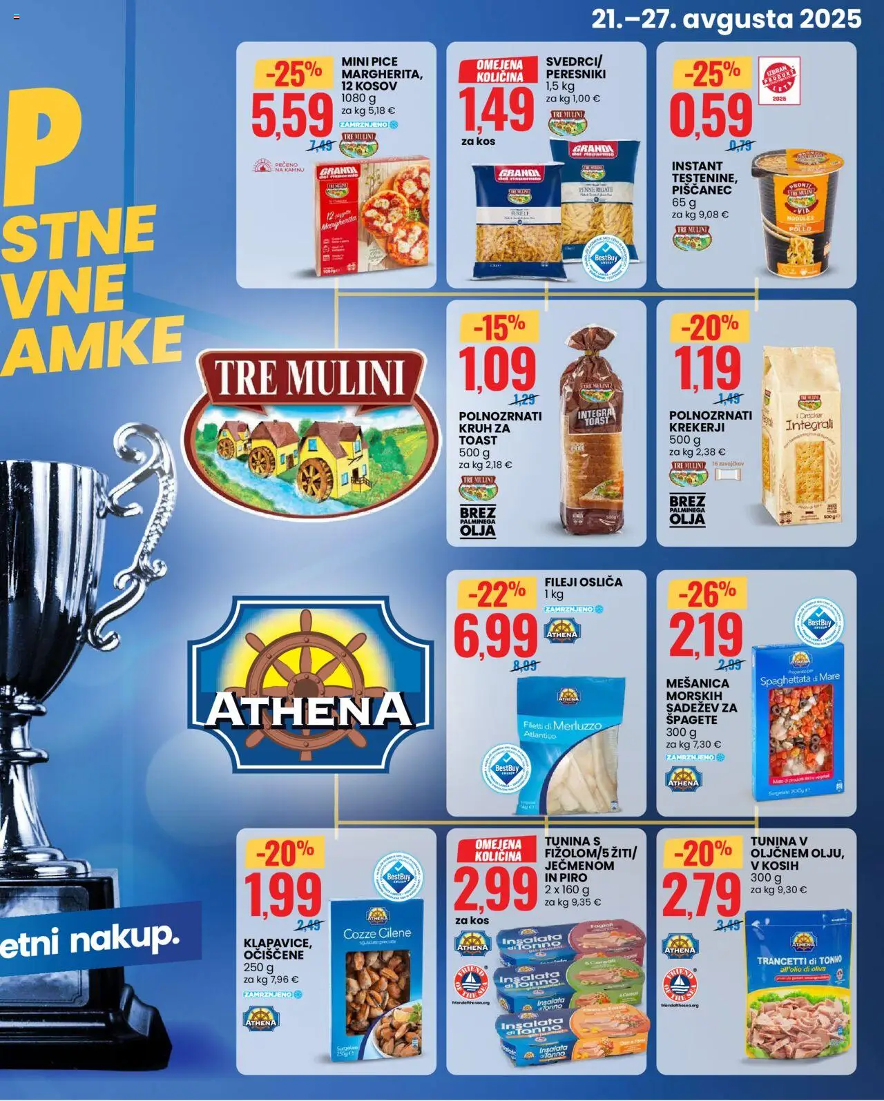 Eurospin katalog │ velja od 21.08.2025 | Stran: 3 | Izdelki: Toast, Tuna, Kos, Kruh