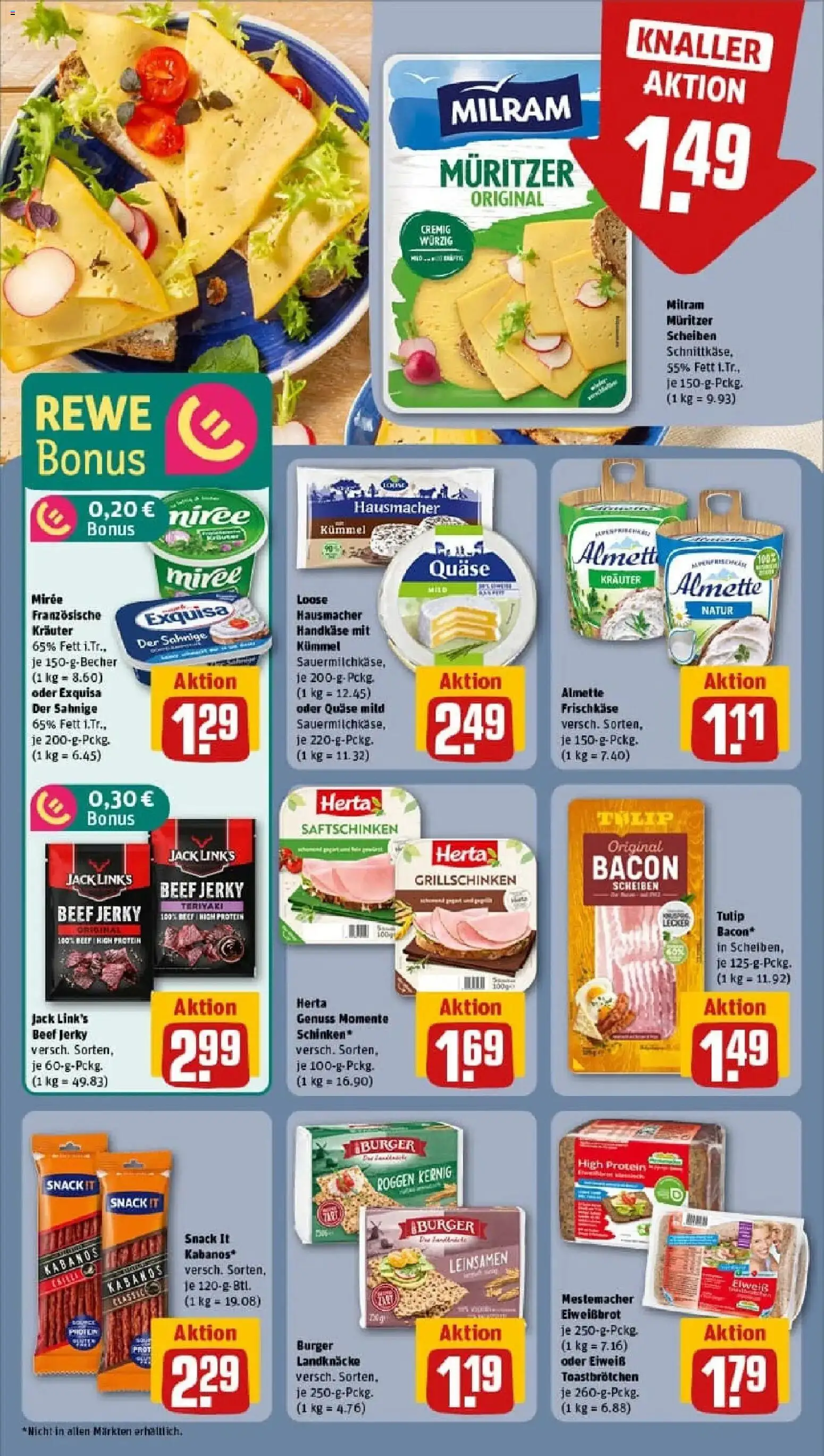 Rewe prospekt Grafenau	 – gültig ab 02.02.2026 | Seite: 12 | Produkte: Almette, Burger, Schinken, Frischkase