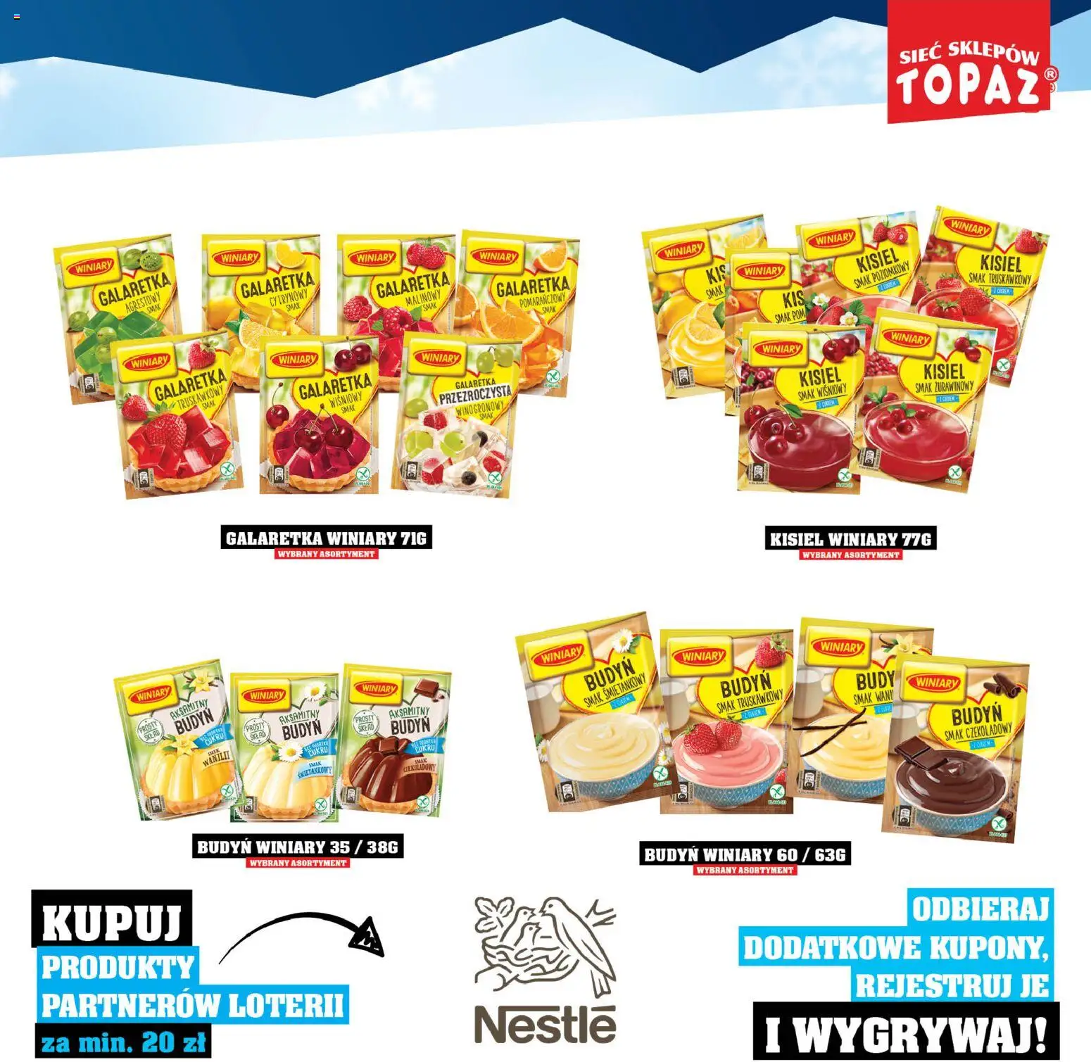 Topaz Gazetka - Katalog Produktów Objętych Loterią od 01.12.2025 | Strona: 43 | Produkty: Galaretka