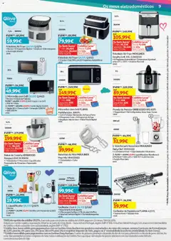 Auchan - Tecno Escolar │ válido de 21.08.2025 | Página: 9 | Produtos: Forno, Batedeira, Liquidificador, Panela