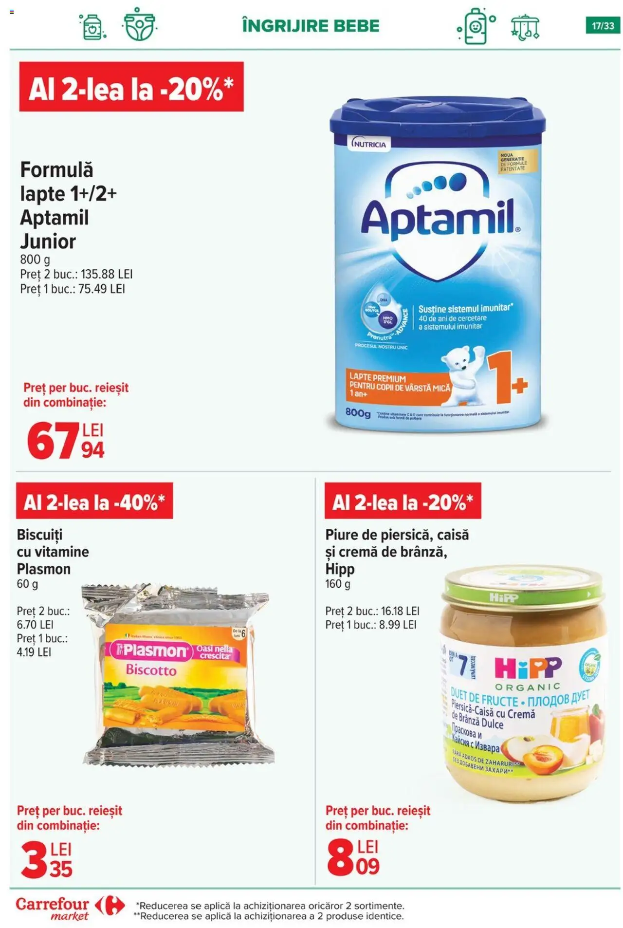 Noul catalog Carrefour – valabil de la 01.10.2025 | Pagină: 18 | Produse: Lapte, Brânză, Cremă de brânză, Biscuiți