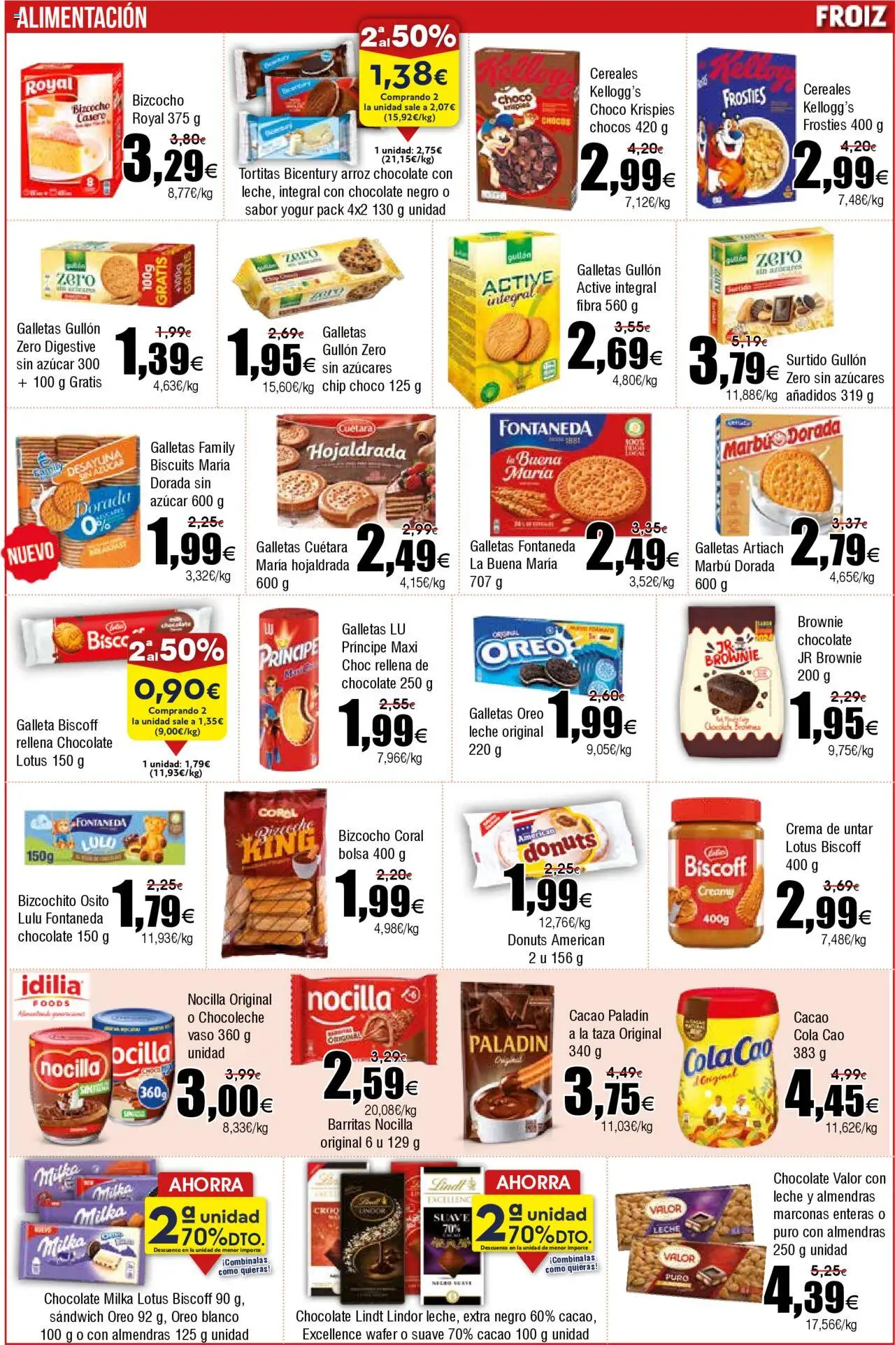 Froiz folleto │ válido desde el 21.10.2025 | Página: 12 | Productos: Κεραία, Bizcocho, Bolsa, Donuts