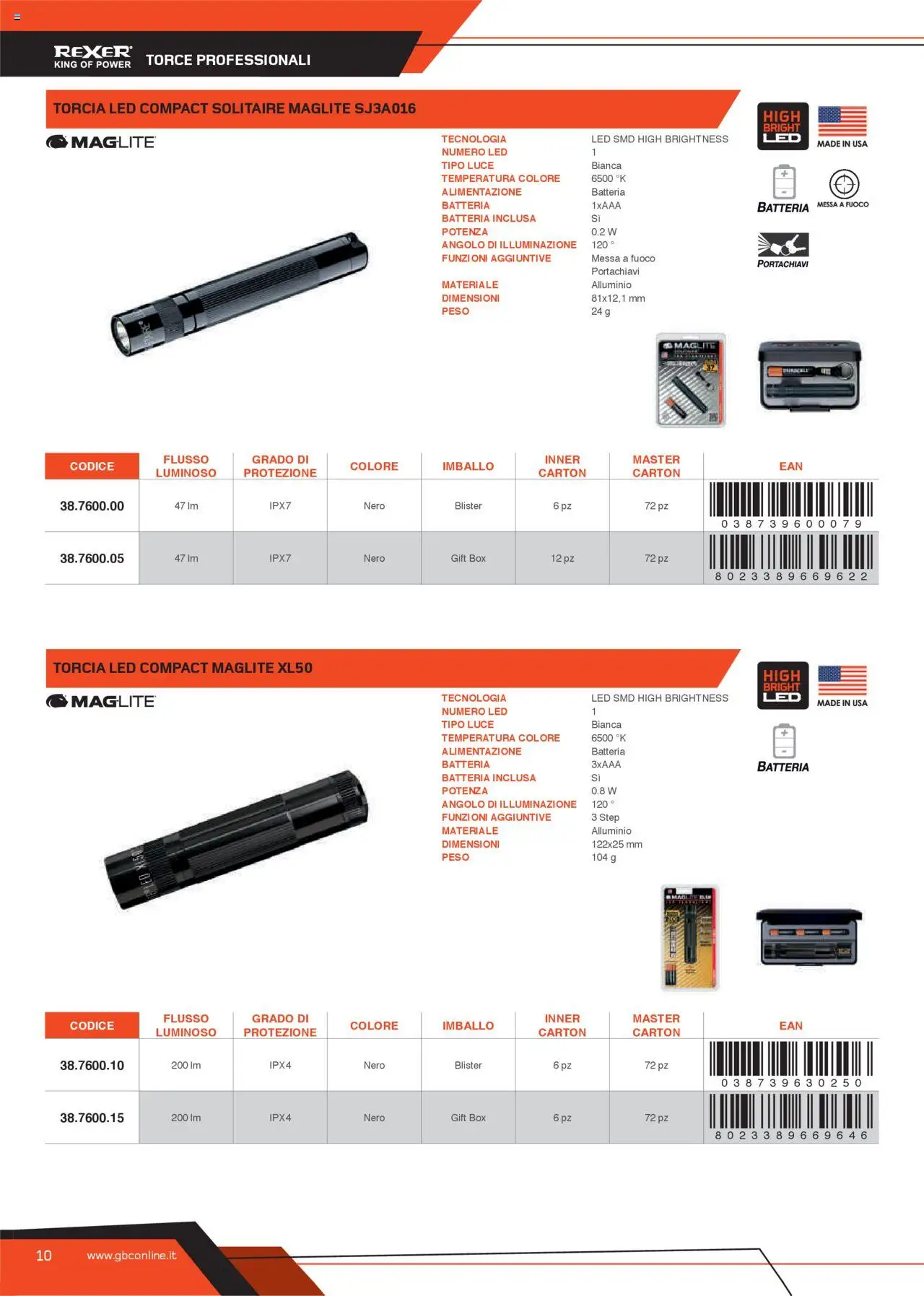 Volantino GBC del 31.05.2025 | Pagina: 10 | Prodotti: Torcia, Alluminio, Batteria