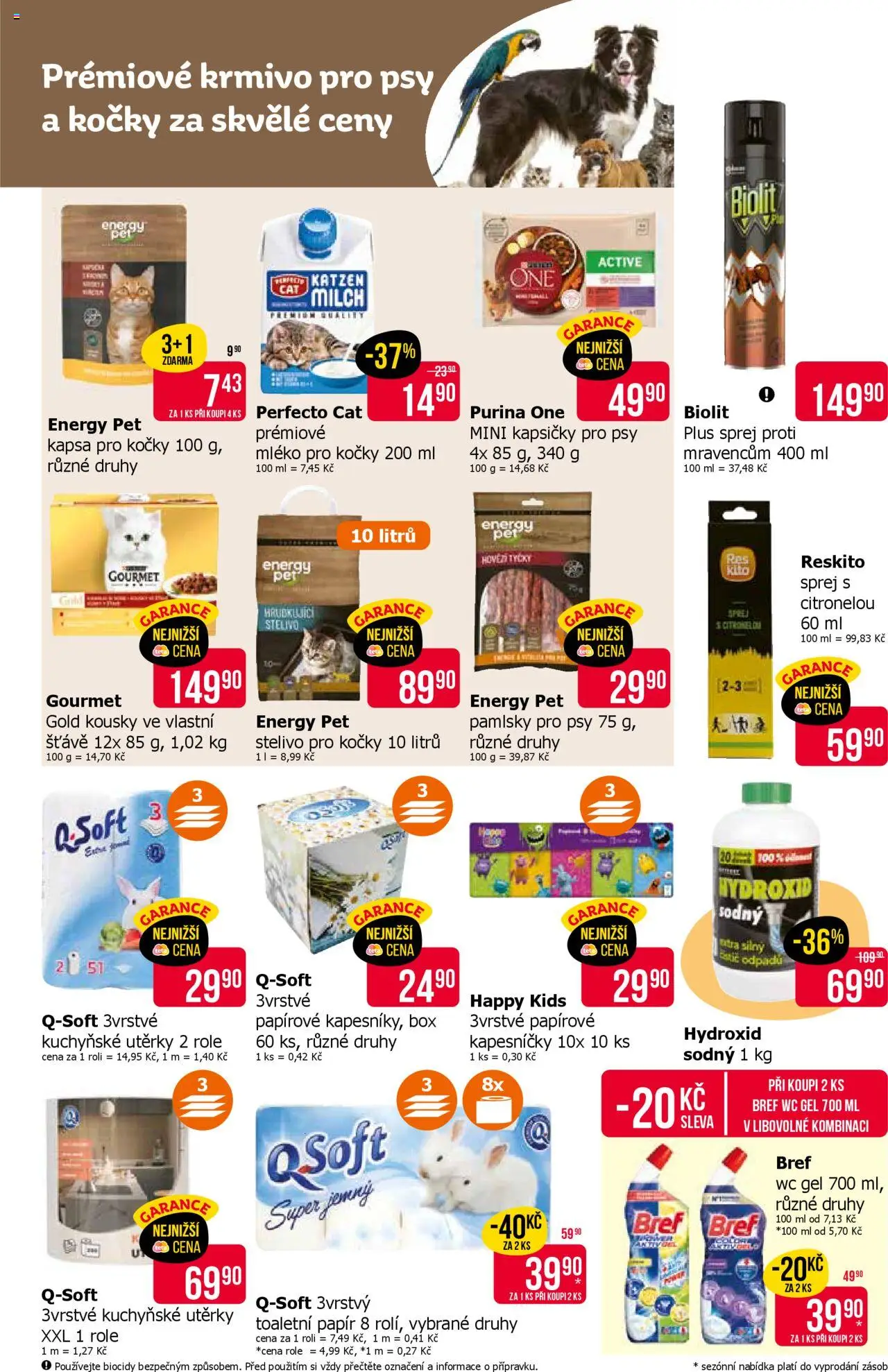 TETA Drogerie leták od 14.08.2025 | Strana: 14 | Produkty: Gourmet, Mléko, Stelivo pro kočky, Hydroxid sodný