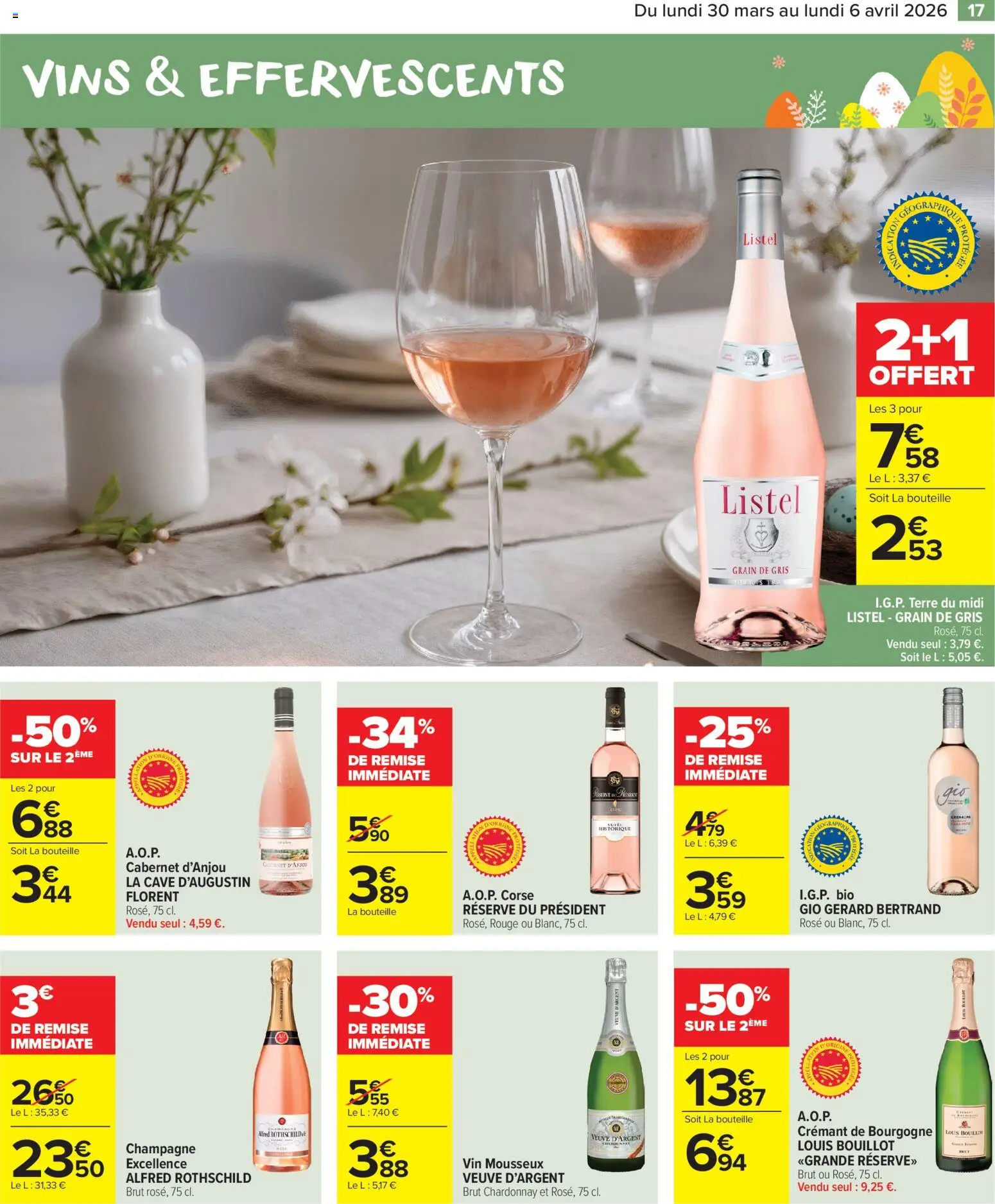 {H1} | Page: 19 | Produits: Crémant de bourgogne, Champagne, Mousseux, Vin