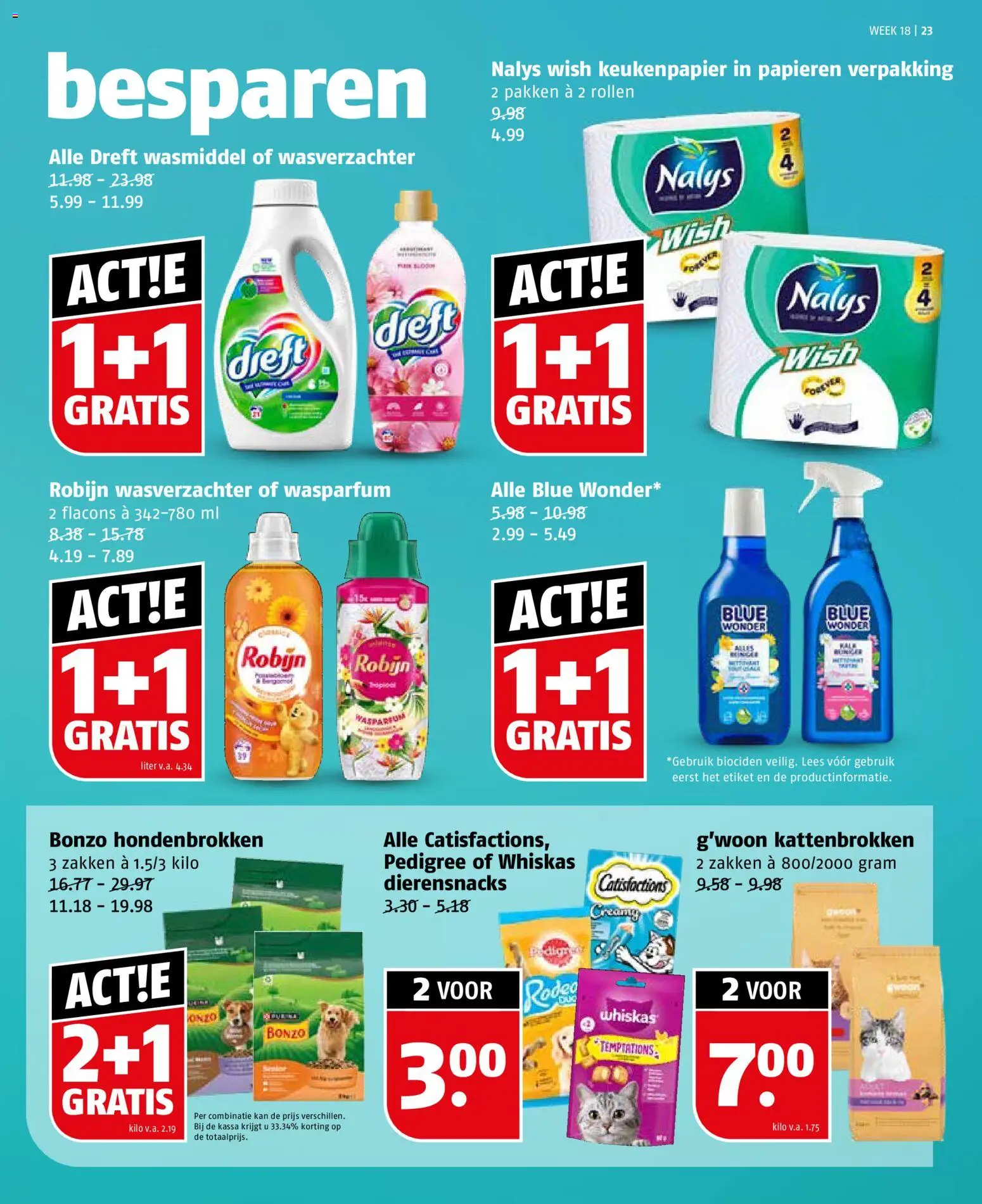 {H1} | Pagina: 23 | Producten: Wasmiddel, Wasverzachter, Robijn, Keukenpapier