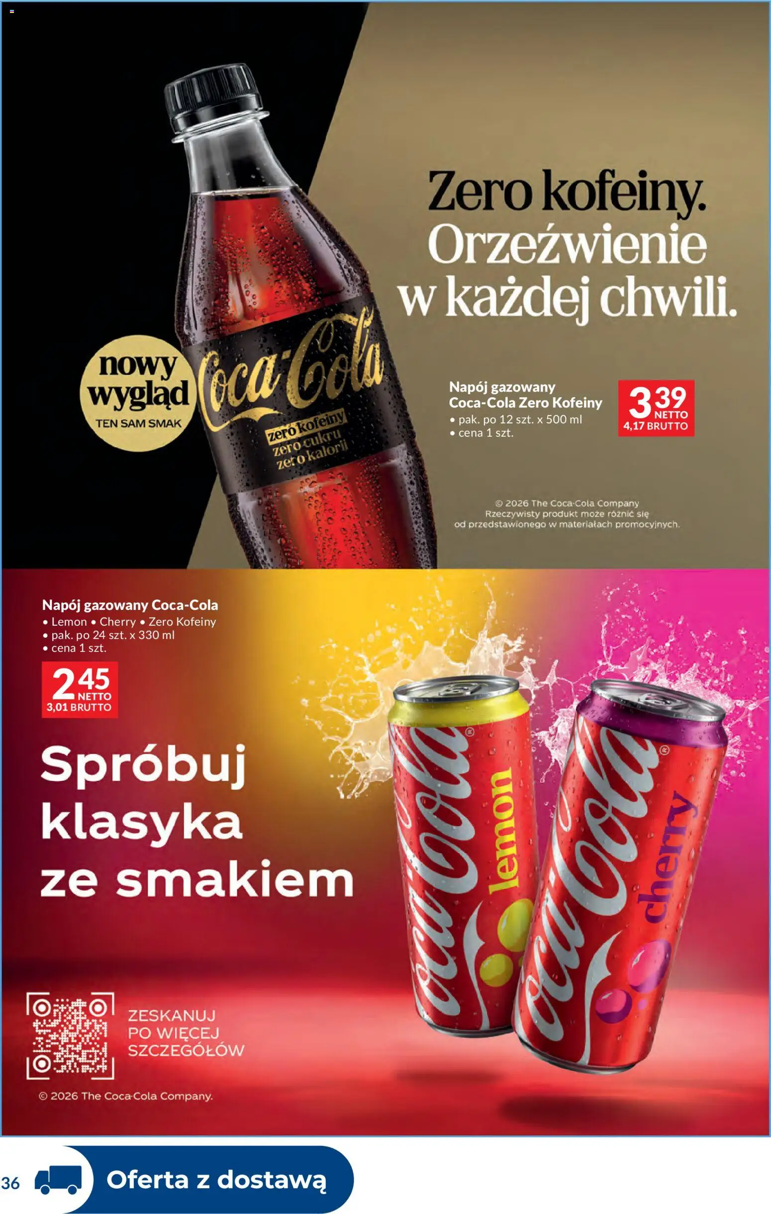 Makro gazetka - Dystrybucja do sklepów od 14.04.2026 | Strona: 36 | Produkty: Coca cola