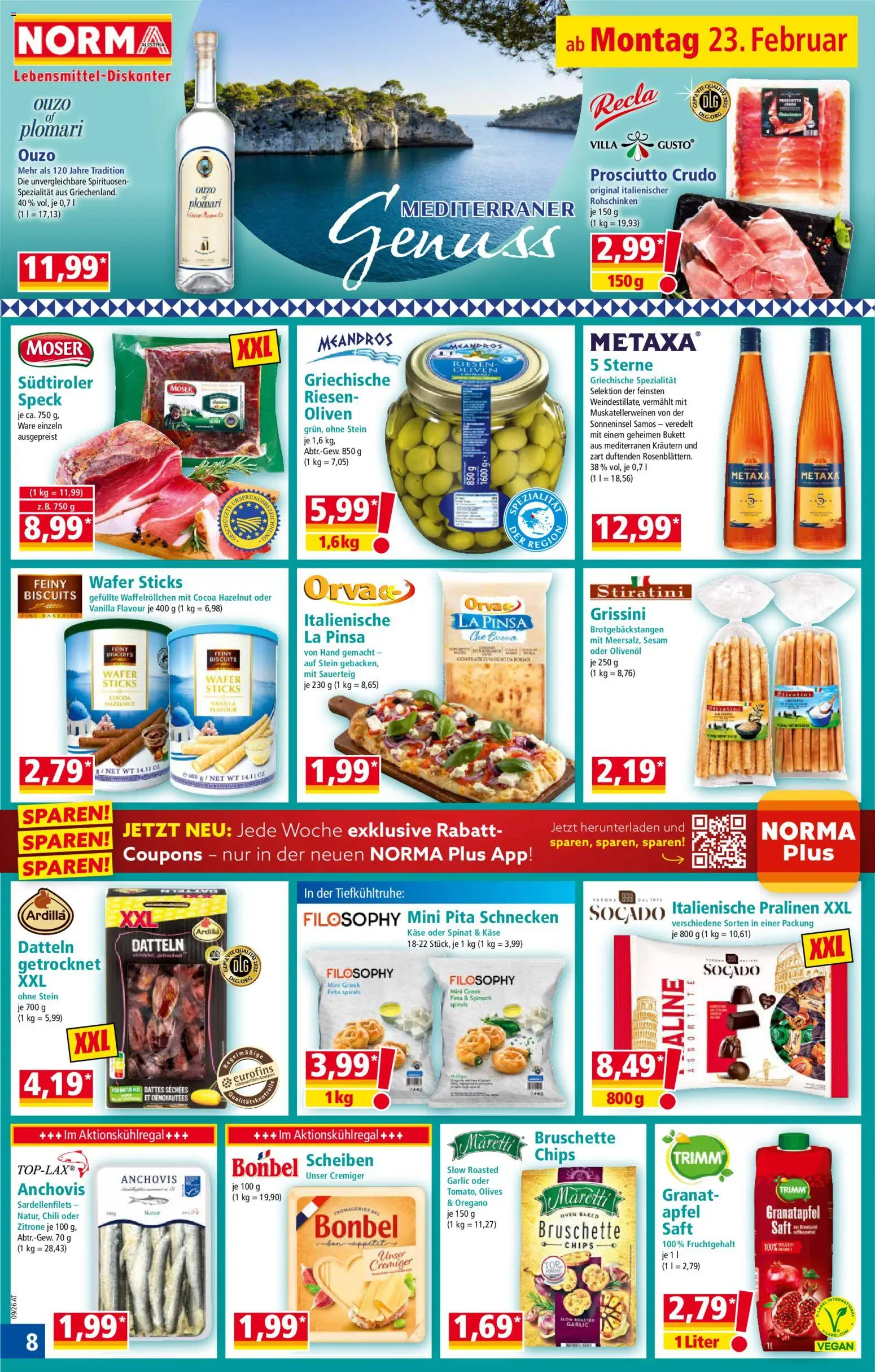 Norma Flugblatt gültig ab 23.02.2026 | Seite: 8 | Produkte: Zitrone, Chili, Käse, Äpfel