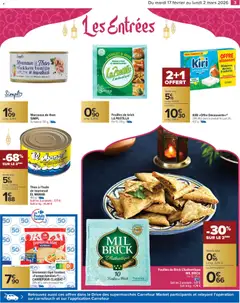 Carrefour Market - Prévisualisation de Carrefour Market Ramadan valide à partir de 17.02.2026 | Page: 3 | Produits: Poids, Feuilles de brick, Thon, Lait