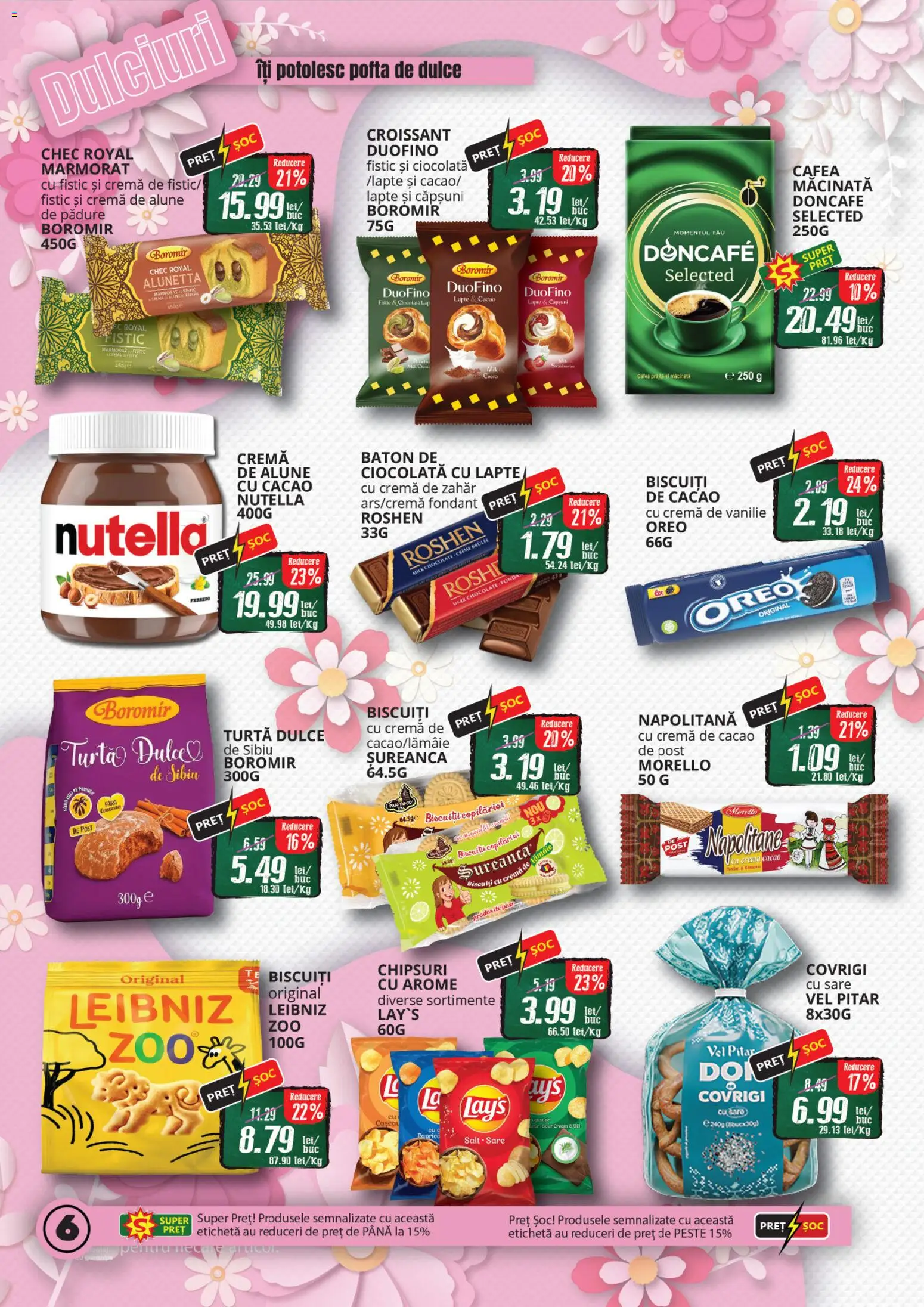 Noul catalog Diana – valabil de la 16.03.2026 | Pagină: 6 | Produse: Lapte, Cacao, Biscuiți, Zahăr