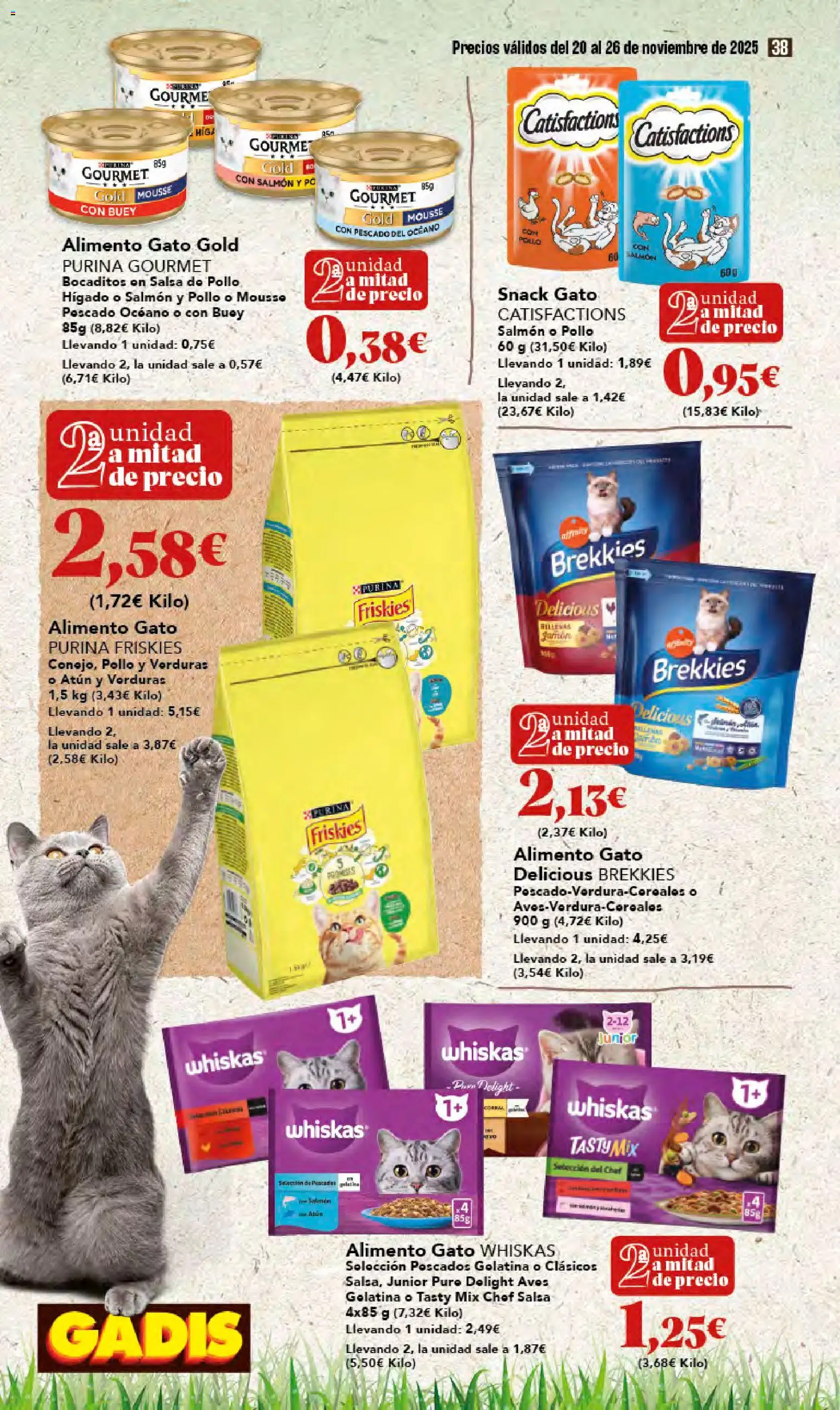 Gadis - Black Friday │ válido desde el 20.11.2025 | Página: 38 | Productos: Gelatina, Mousse, Pescado