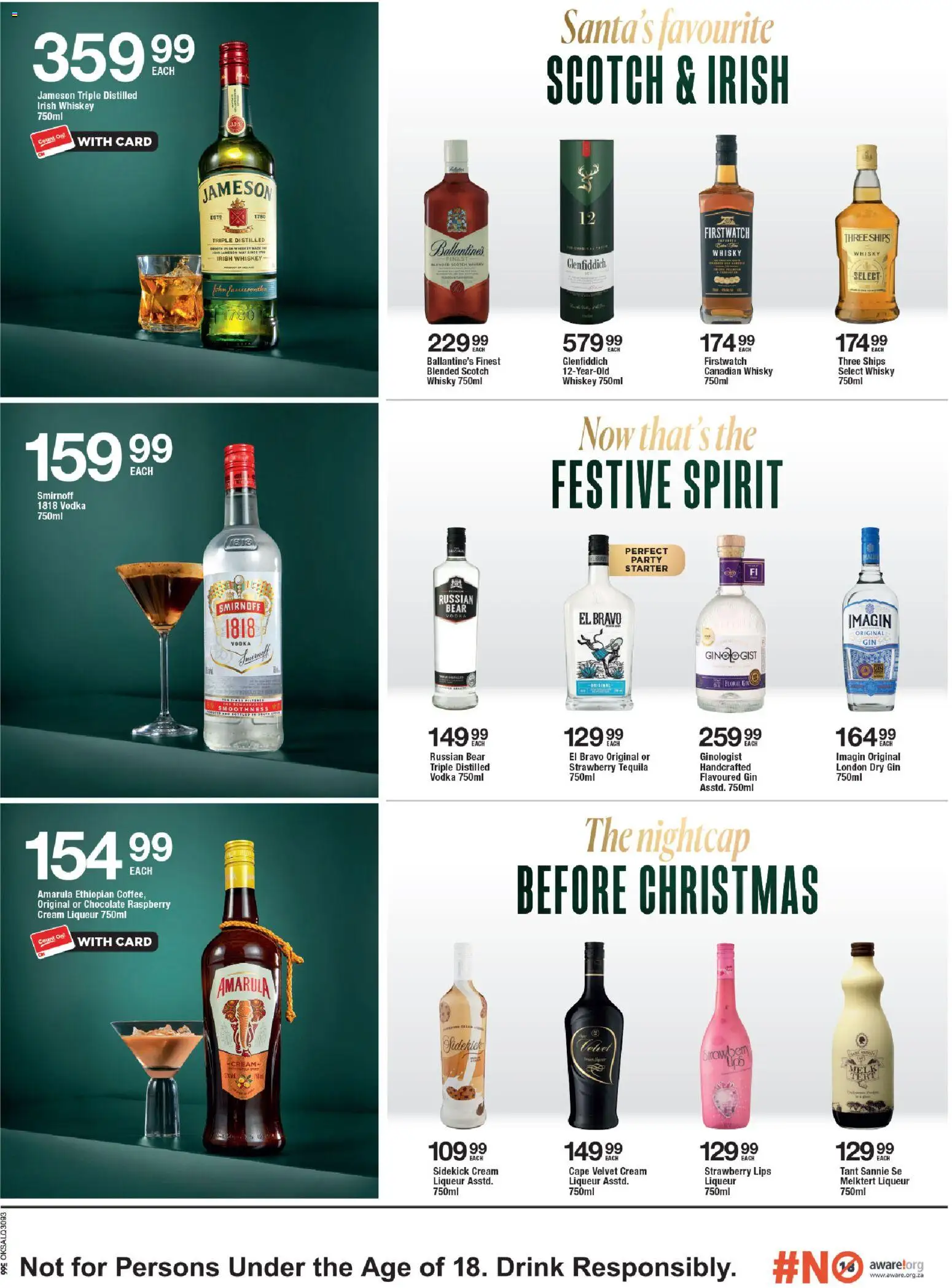 New OK Foods catalogue – valid from 10.12.2025 | Page: 2 | Products: Chocolate, Gin, Cream, Whiskey