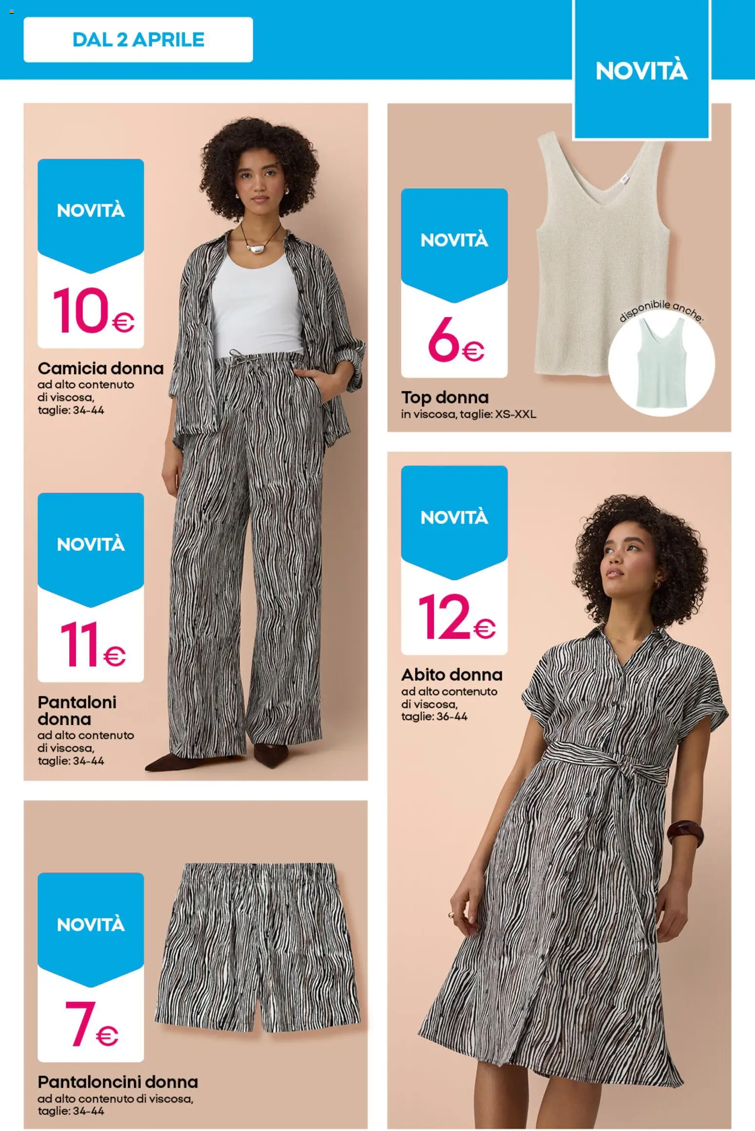 Volantino Pepco del 09.04.2026 | Pagina: 11 | Prodotti: Camicia, Pantaloncini, Top, Abito