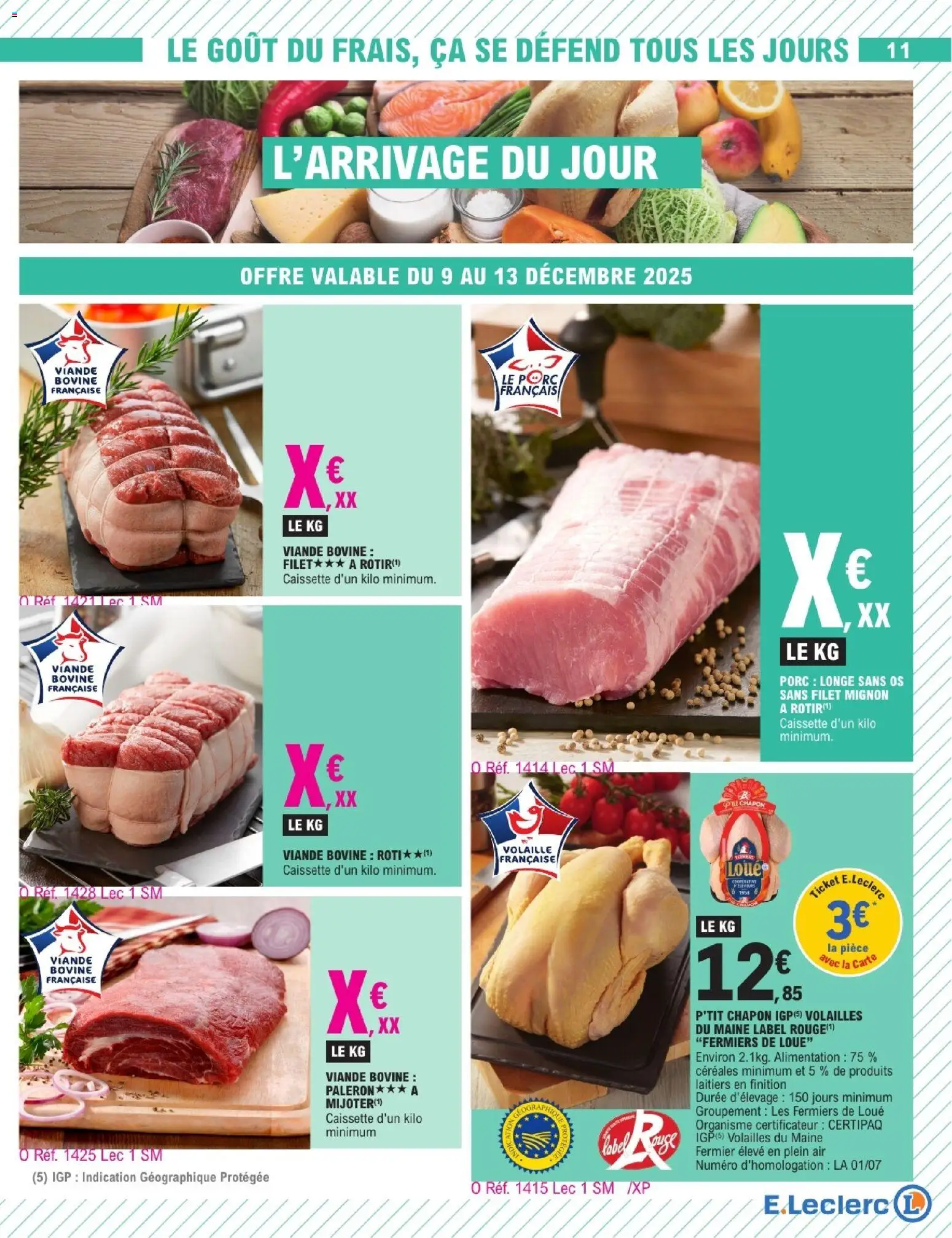 {H1} | Page: 31 | Produits: Chapon, Volaille, Porc, Viande bovine