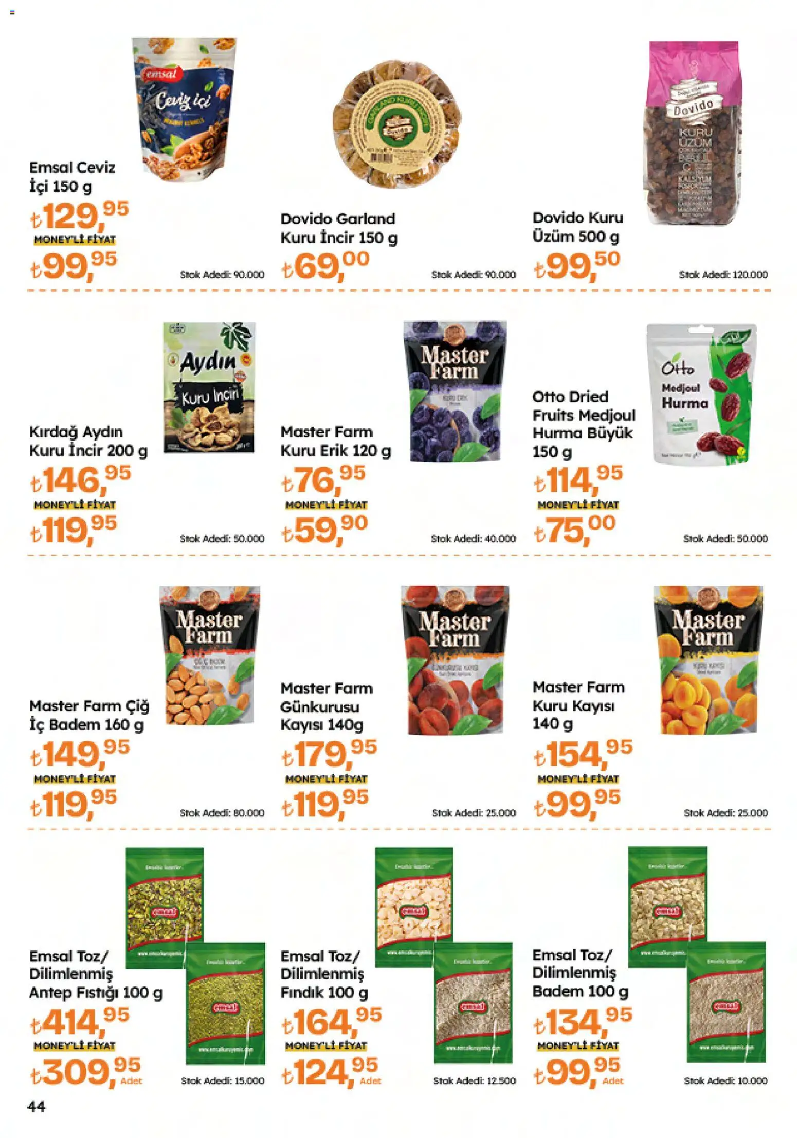 Migros Katalog - Migroskop - 12.02.2026 tarihinden itibaren geçerlidir | Sayfa: 44 | Ürünler: Erik, Fındık, Kayısı, Hurma
