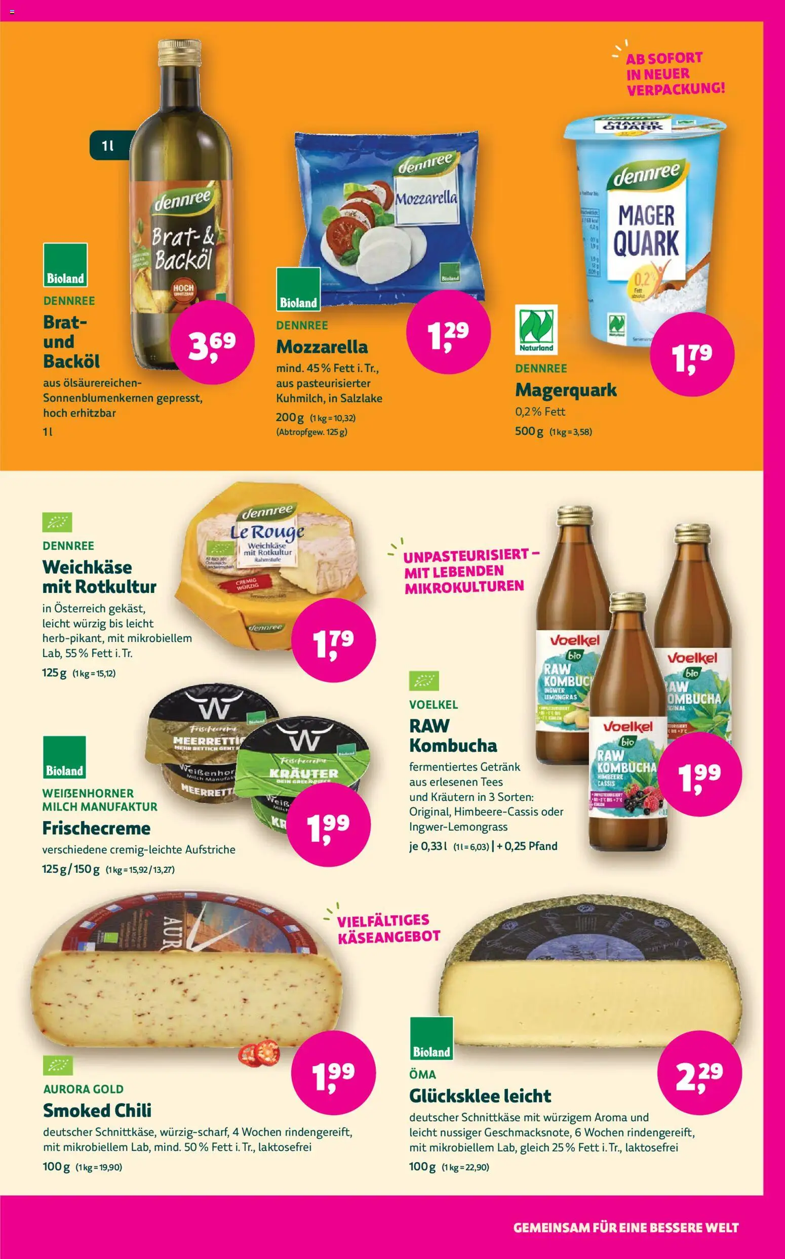 BioMarkt Prospekt – gültig ab 02.01.2026 | Seite: 11 | Produkte: Quark, Mozzarella, Magerquark, Himbeere