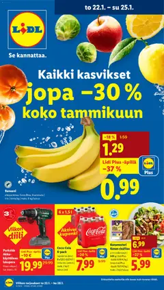 Lidl-mainoslehti voimassa 22.01.2026 alkaen