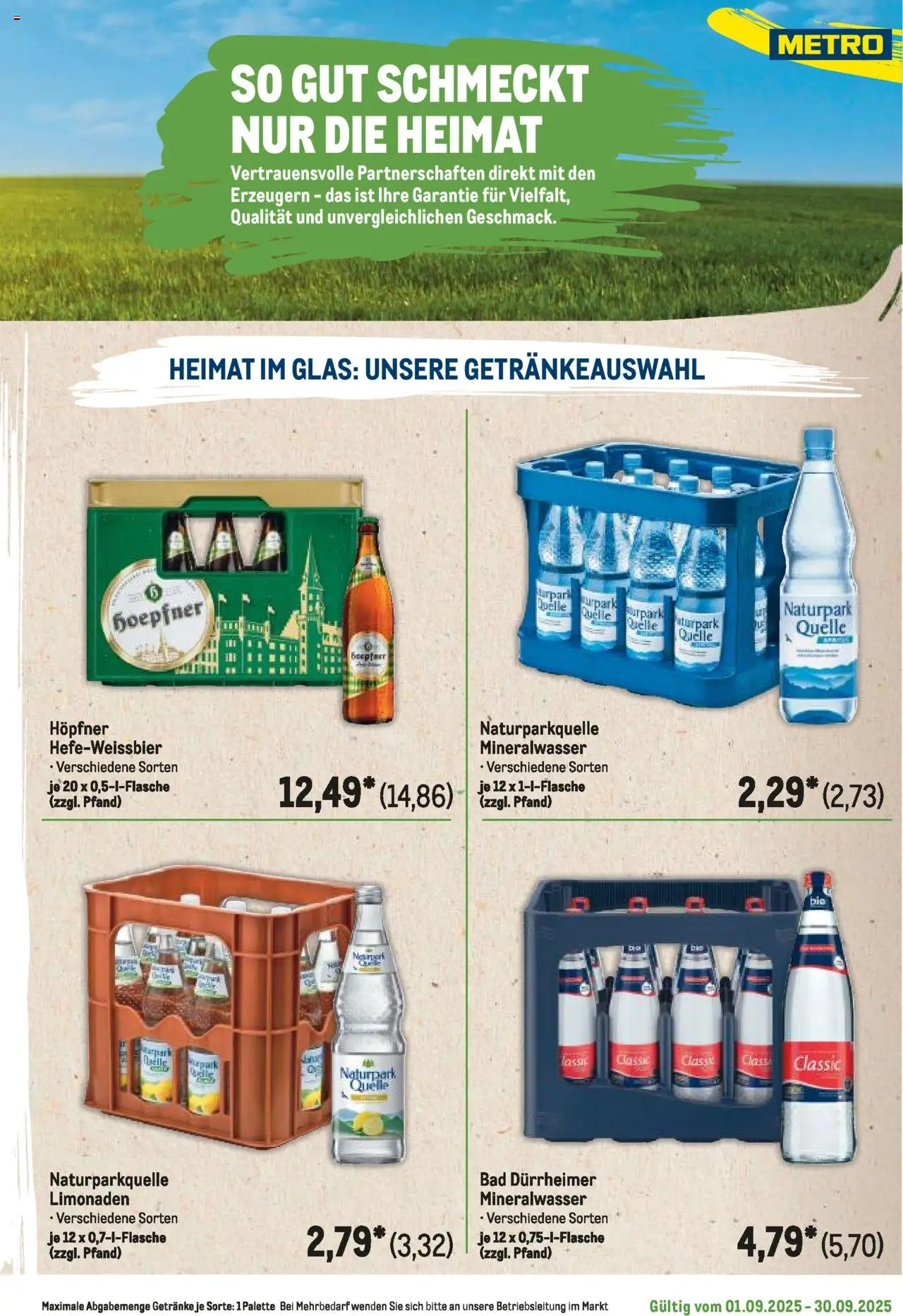 Metro Regionaler Flyer - gültig ab dem 01.09.2025 | Seite: 91 | Produkte: Bad, Mineralwasser