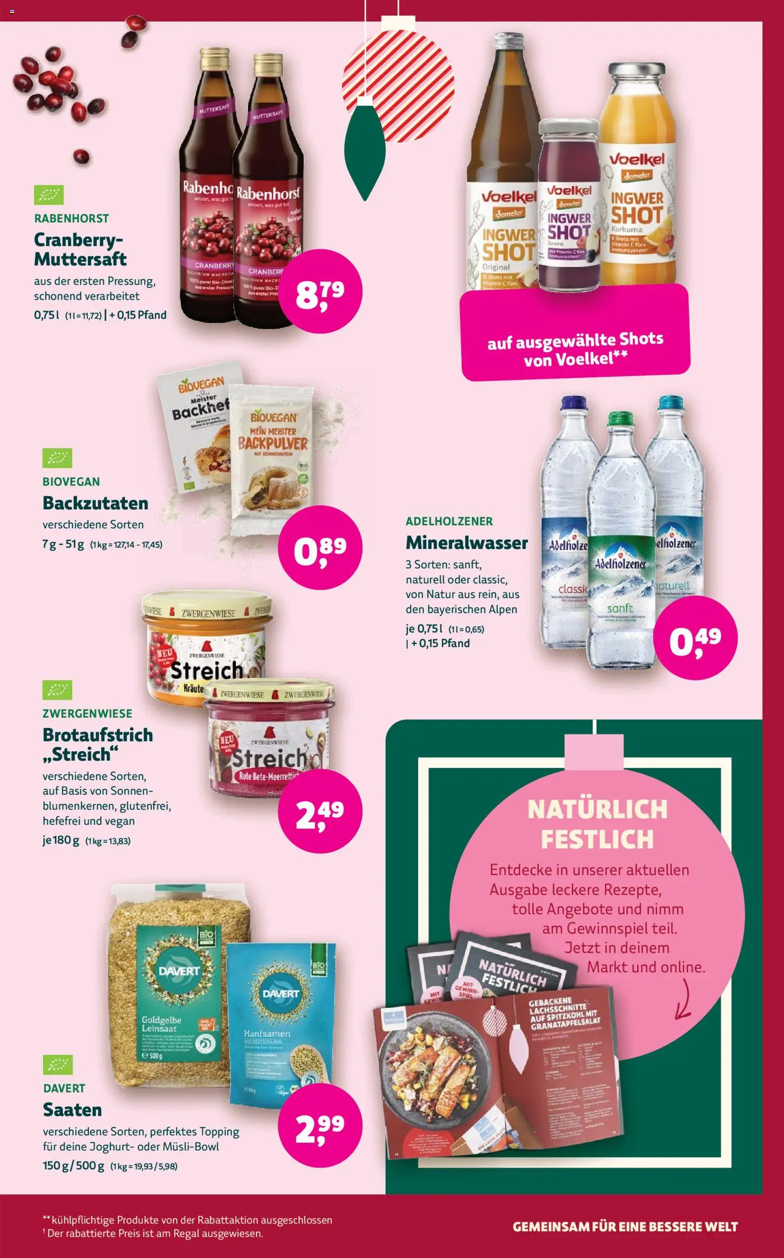 BioMarkt Prospekt – gültig ab 03.12.2025 | Seite: 9 | Produkte: Spiel, Joghurt, Regal, Adelholzener