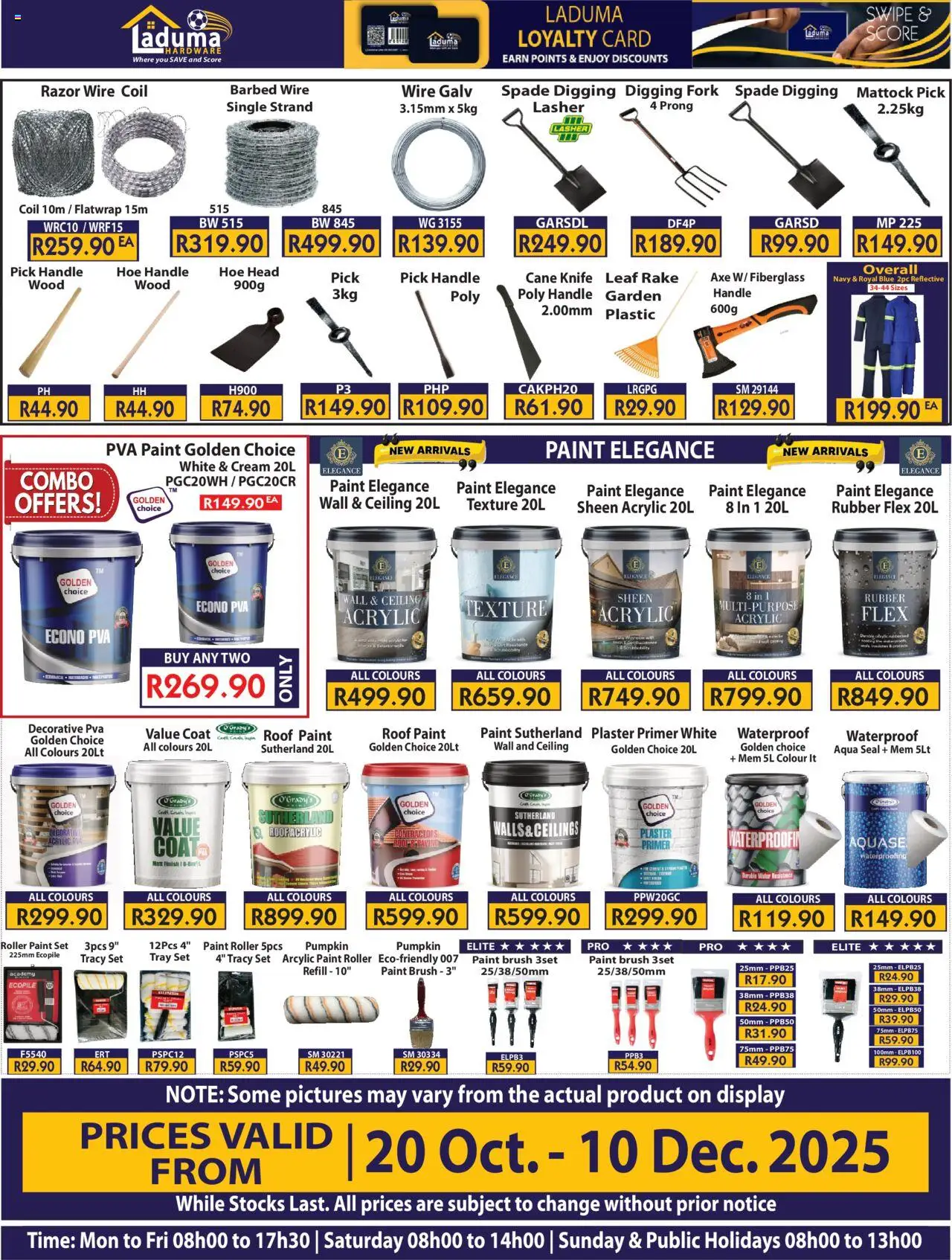 New Laduma Hardware catalogue – valid from 20.10.2025 | Page: 16 | Products: Paint, Plaster primer, Spade, Cream