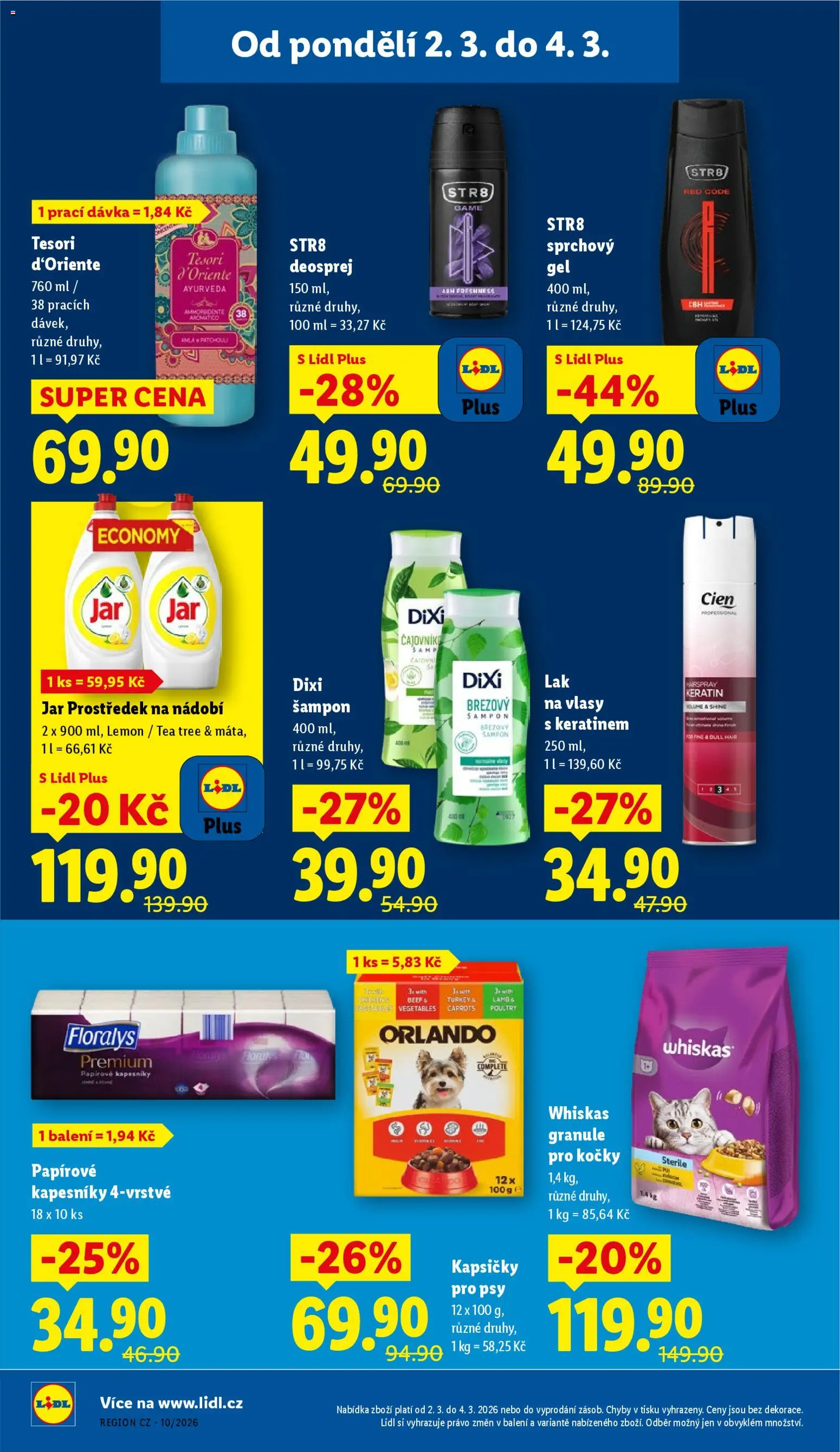Lidl leták od 02.03.2026 | Strana: 30 | Produkty: Sprchový gel, Deodorant, Cien, Granule pro kočky