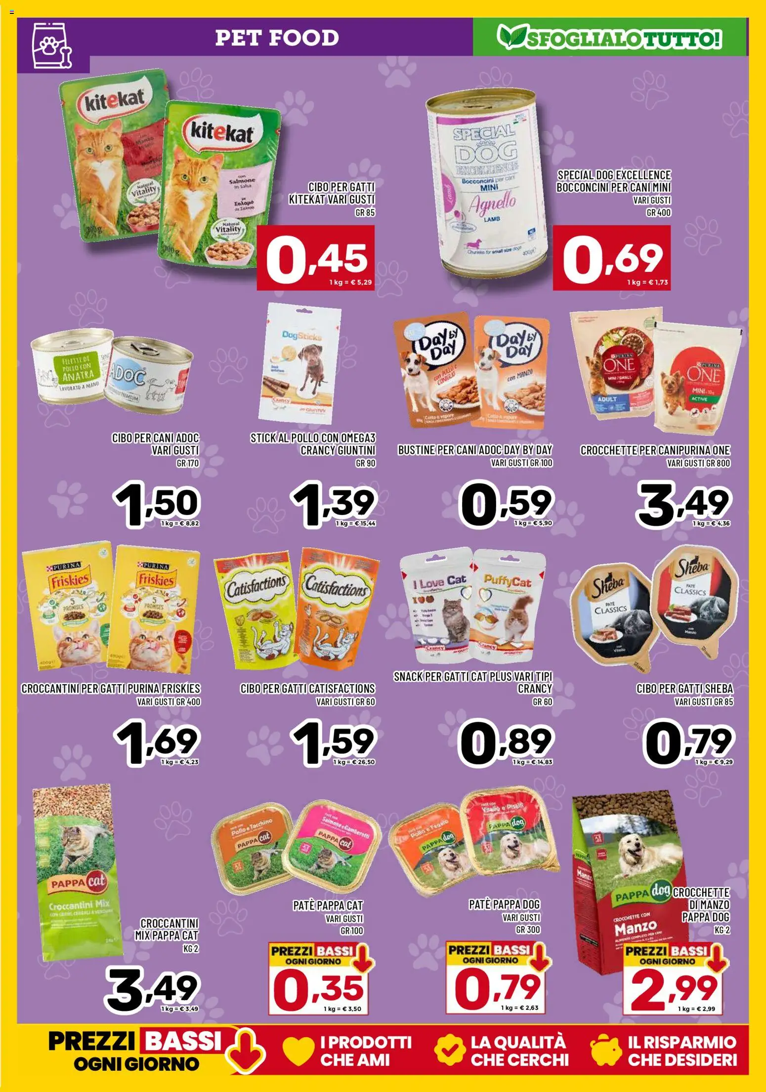 Volantino Il Centesimo del 14.11.2025 | Pagina: 15 | Prodotti: Salmone, Manzo, Tacchino, Crocchette