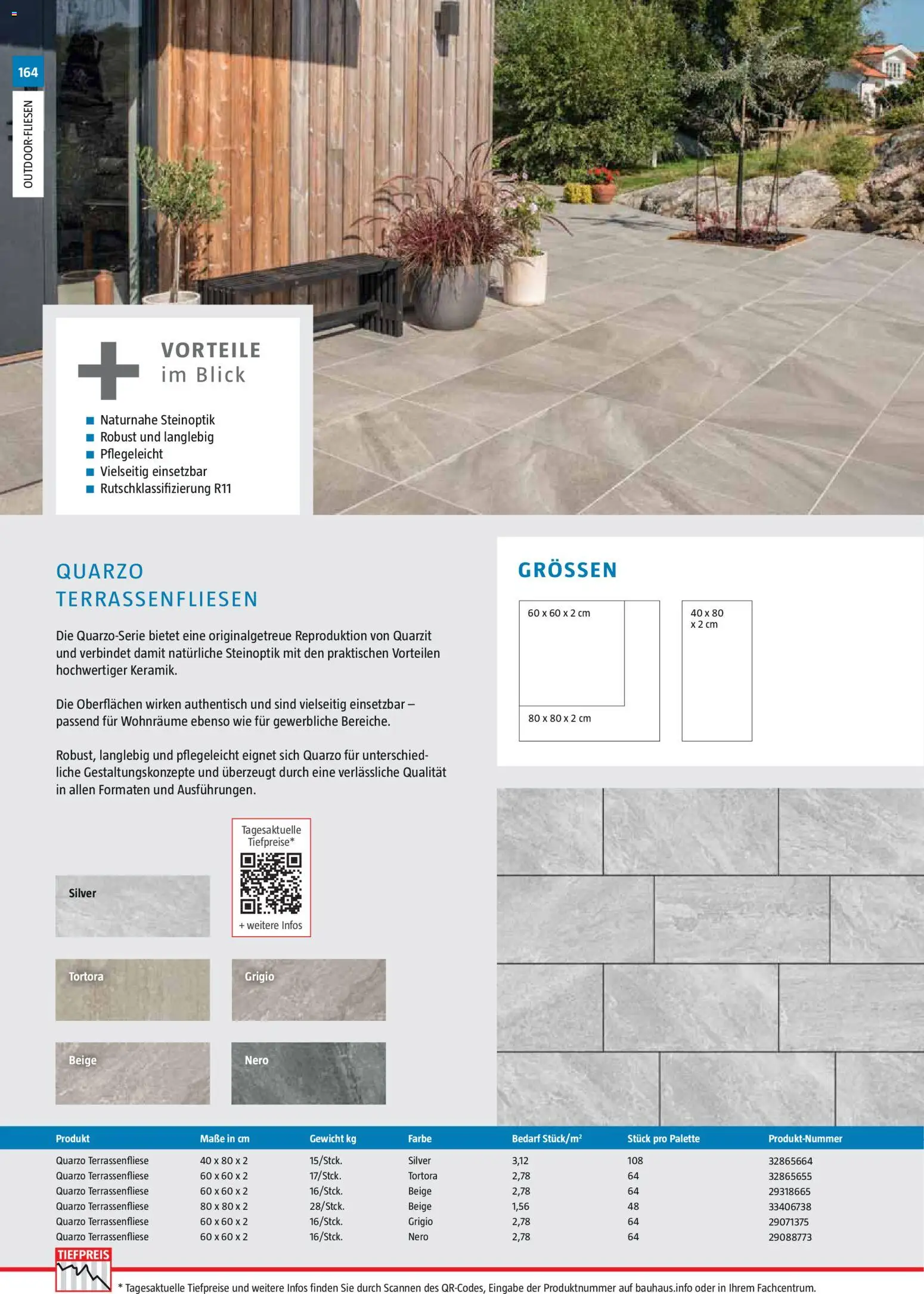 Bauhaus Gartenbaumaterialien gültig ab 01.04.2026 | Seite: 164 | Produkte: Gewicht